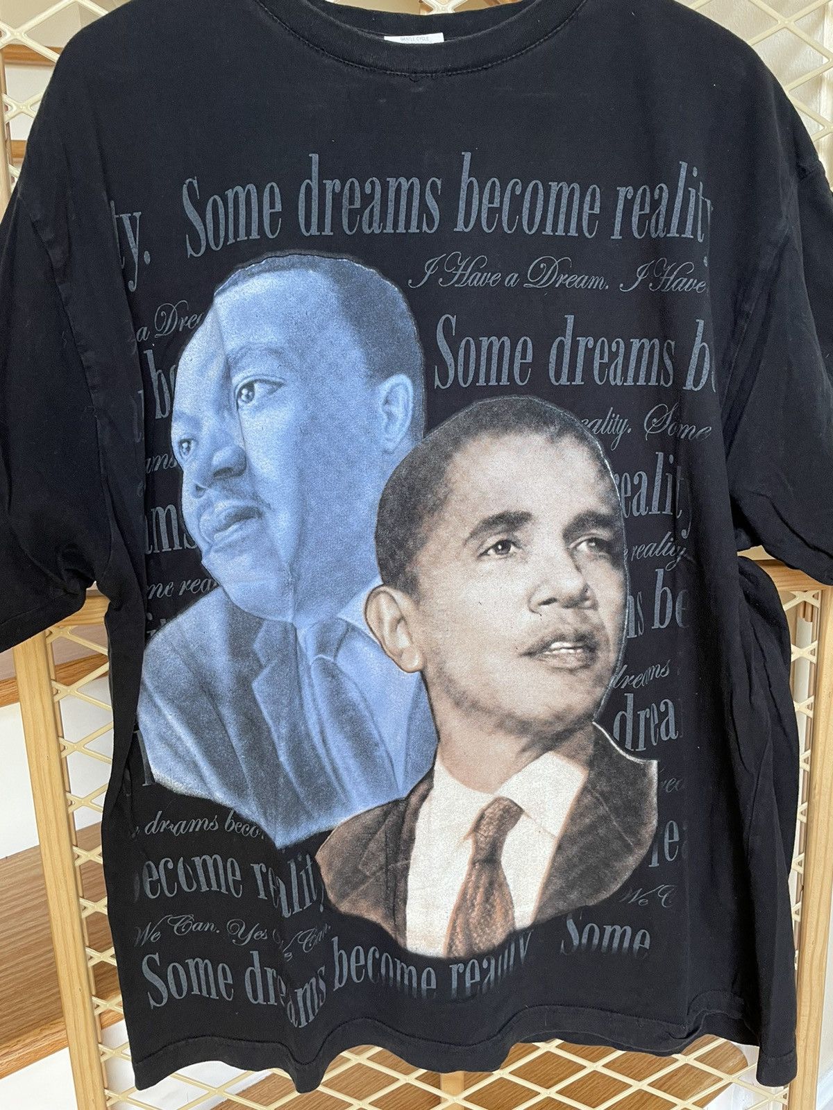 Vintage y2k mlk x obama blackhistory tee from 2008 Size US XL / EU 56 / 4 - 1 Thumbnail