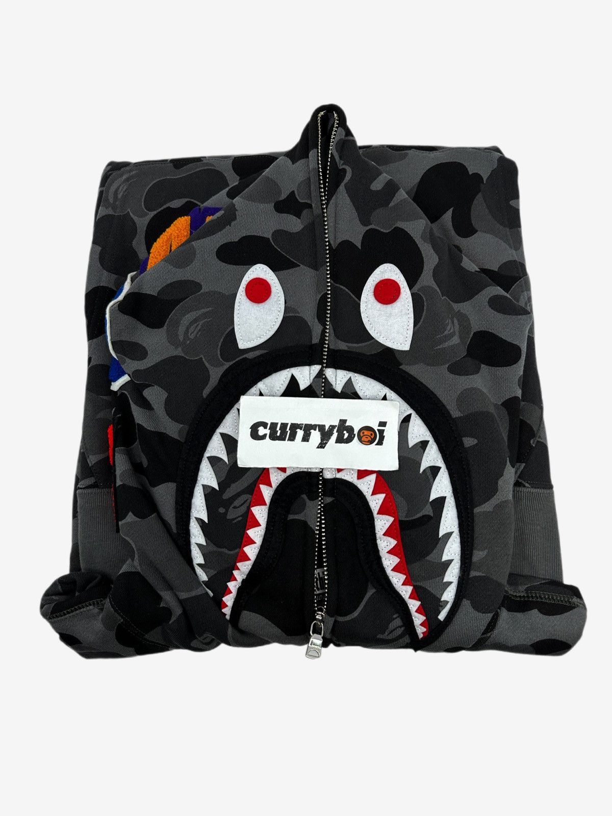 Bape (3XL)⚡️ BAPE ABC Camo Shark Full Zip Hoodie Black Size US XXL / EU 58 / 5 - 5 Thumbnail
