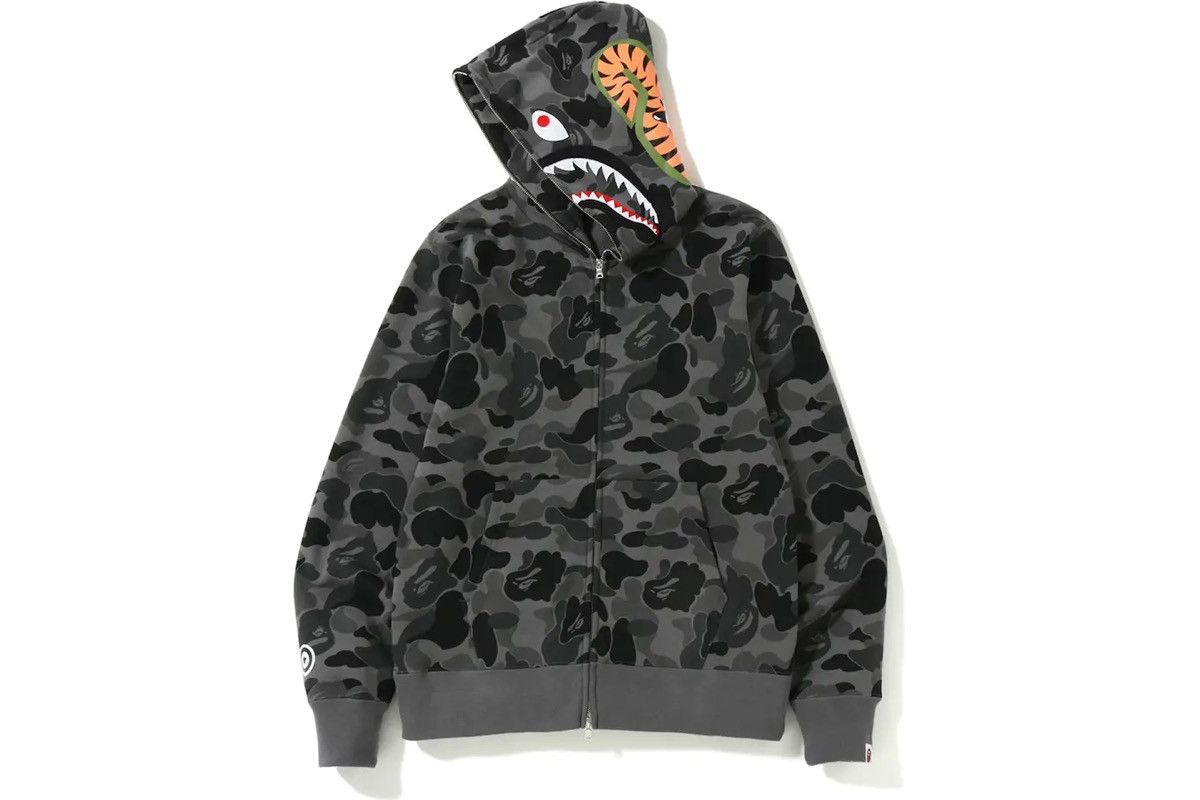Bape (3XL)⚡️ BAPE ABC Camo Shark Full Zip Hoodie Black Size US XXL / EU 58 / 5 - 3 Thumbnail