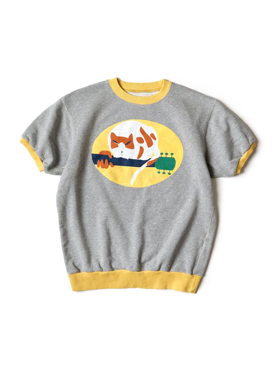 Kapital Kapital FAT CAT ON LEGEND LIVE Ringer Sweatshirt Size US XL / EU 56 / 4 - 1 Thumbnail
