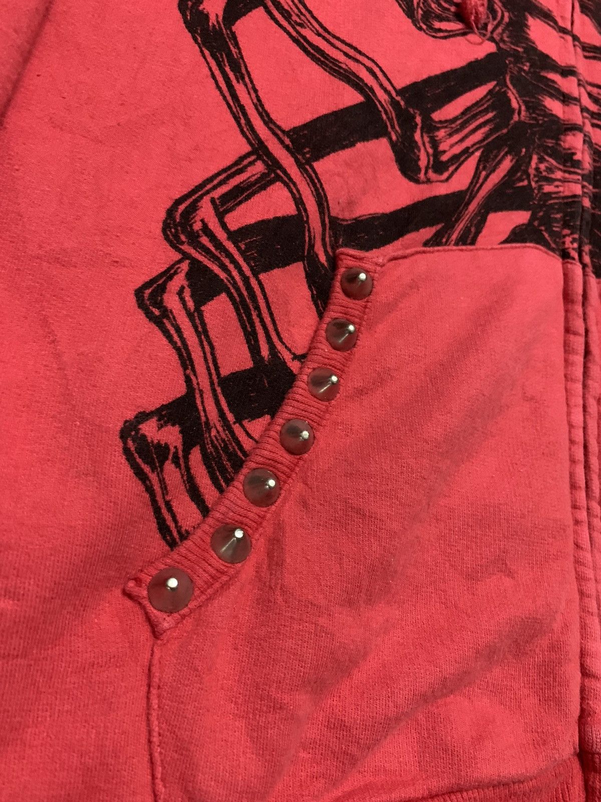 Vintage Glad News Bones LRG Style Full Zipper Hoodie