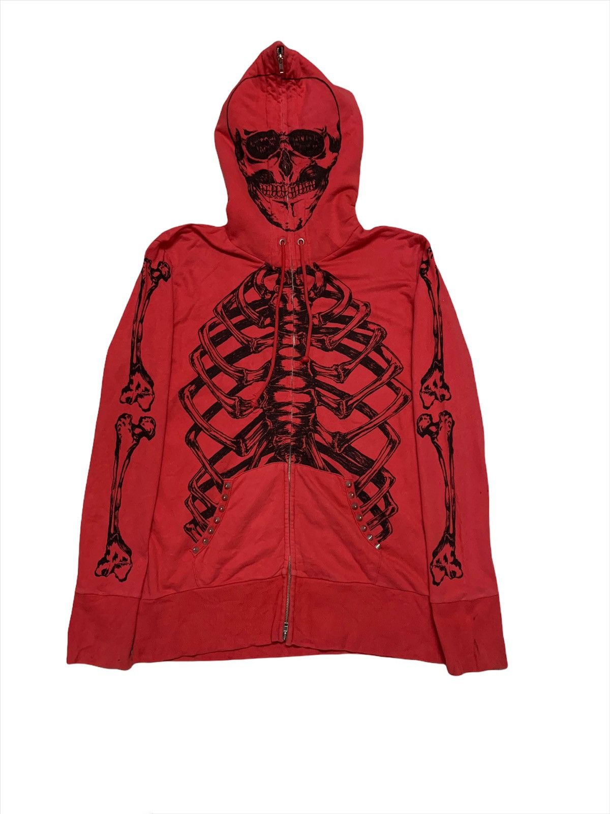 LRG Vintage Glad News Bones LRG Style Full Zipper Hoodie Size US M / EU 48-50 / 2 - 2 Thumbnail