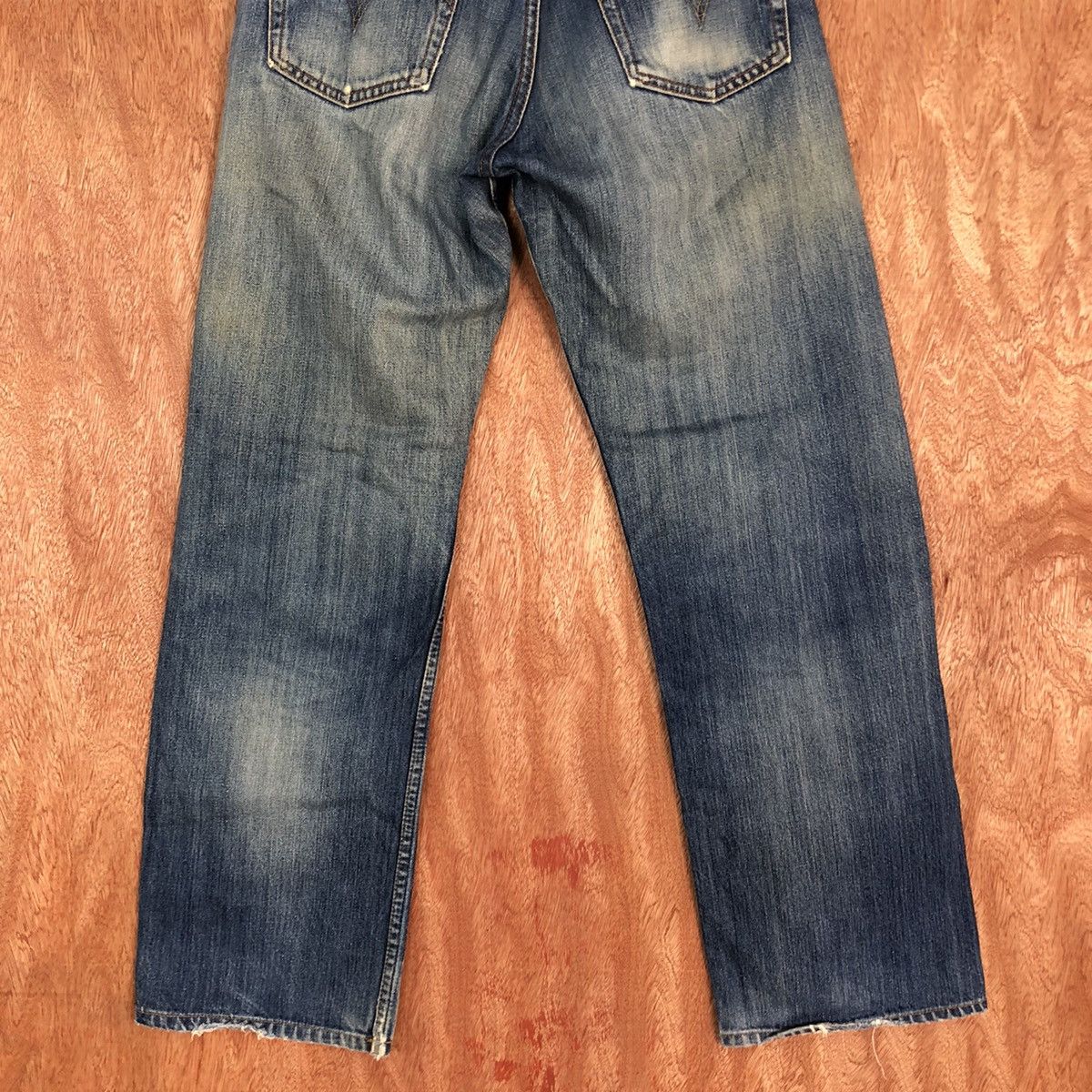 Levi's DL 503 Levis Strauss Blue distressed Denim Jeans Pants #1639 Size US 30 / EU 46 - 11 Thumbnail