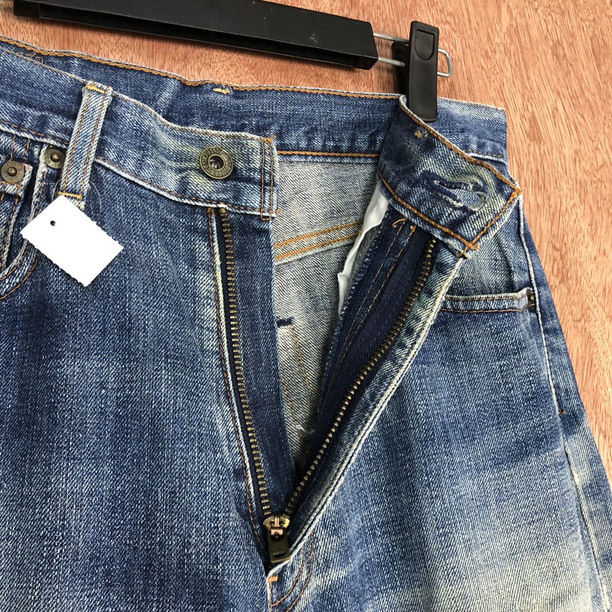 Levi's DL 503 Levis Strauss Blue distressed Denim Jeans Pants #1639 Size US 30 / EU 46 - 7 Thumbnail