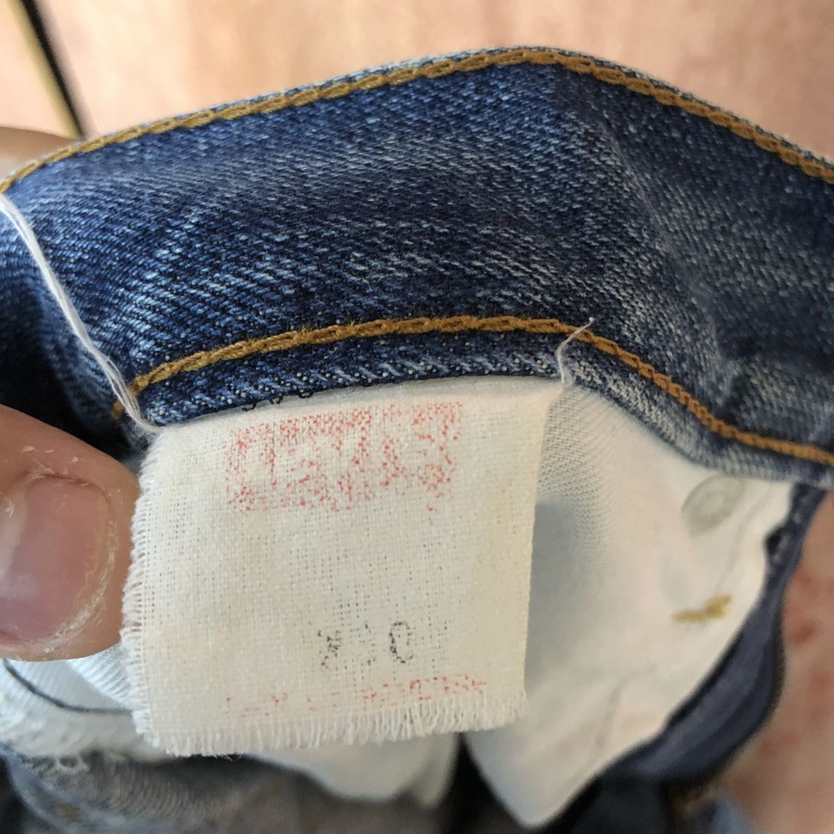 Levi's DL 503 Levis Strauss Blue distressed Denim Jeans Pants #1639 Size US 30 / EU 46 - 14 Thumbnail