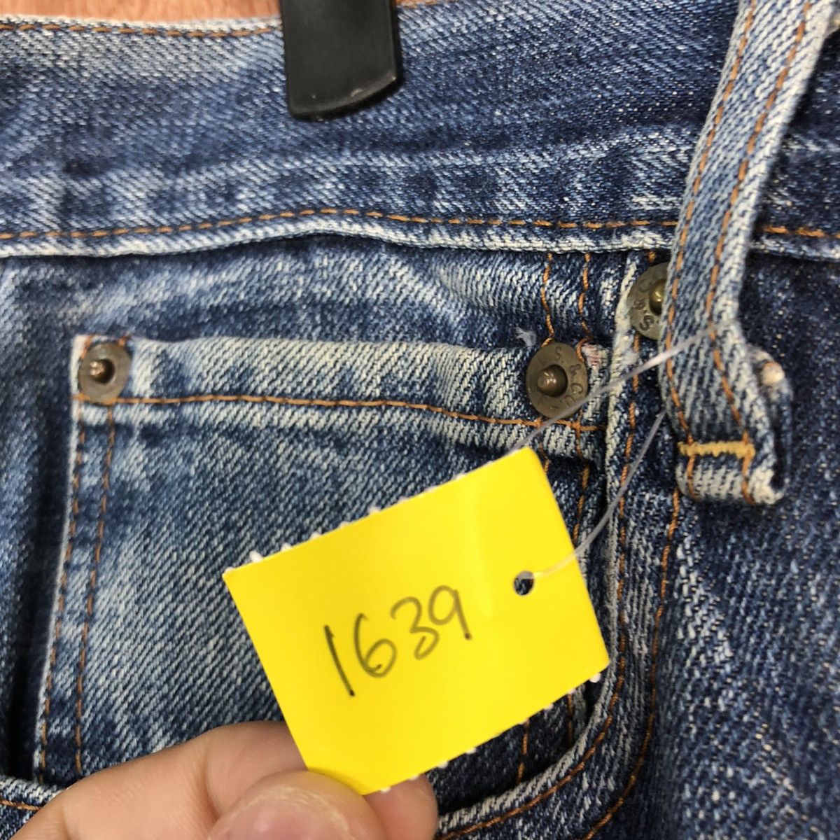 Levi's DL 503 Levis Strauss Blue distressed Denim Jeans Pants #1639 Size US 30 / EU 46 - 8 Thumbnail