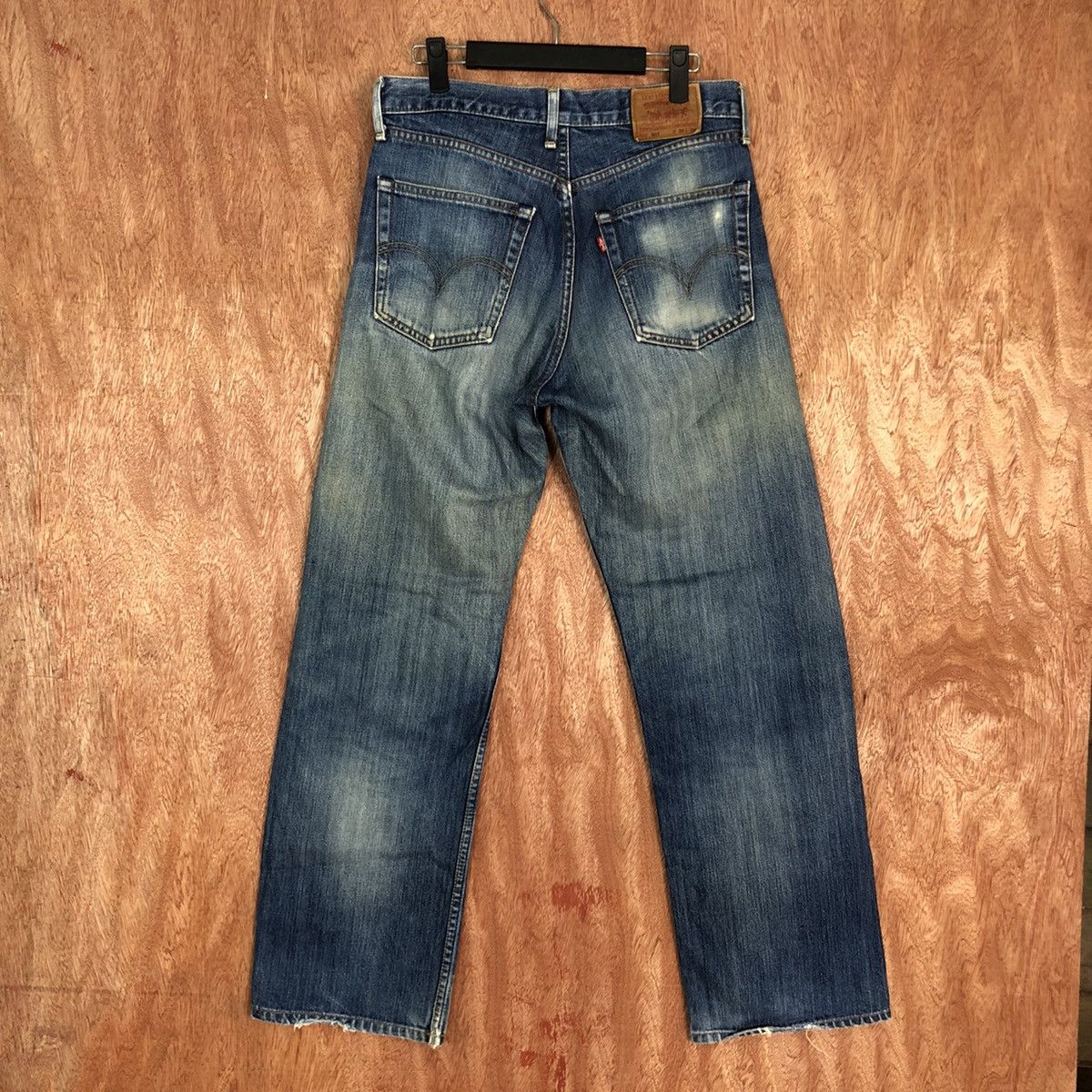 Levi's DL 503 Levis Strauss Blue distressed Denim Jeans Pants #1639 Size US 30 / EU 46 - 9 Thumbnail