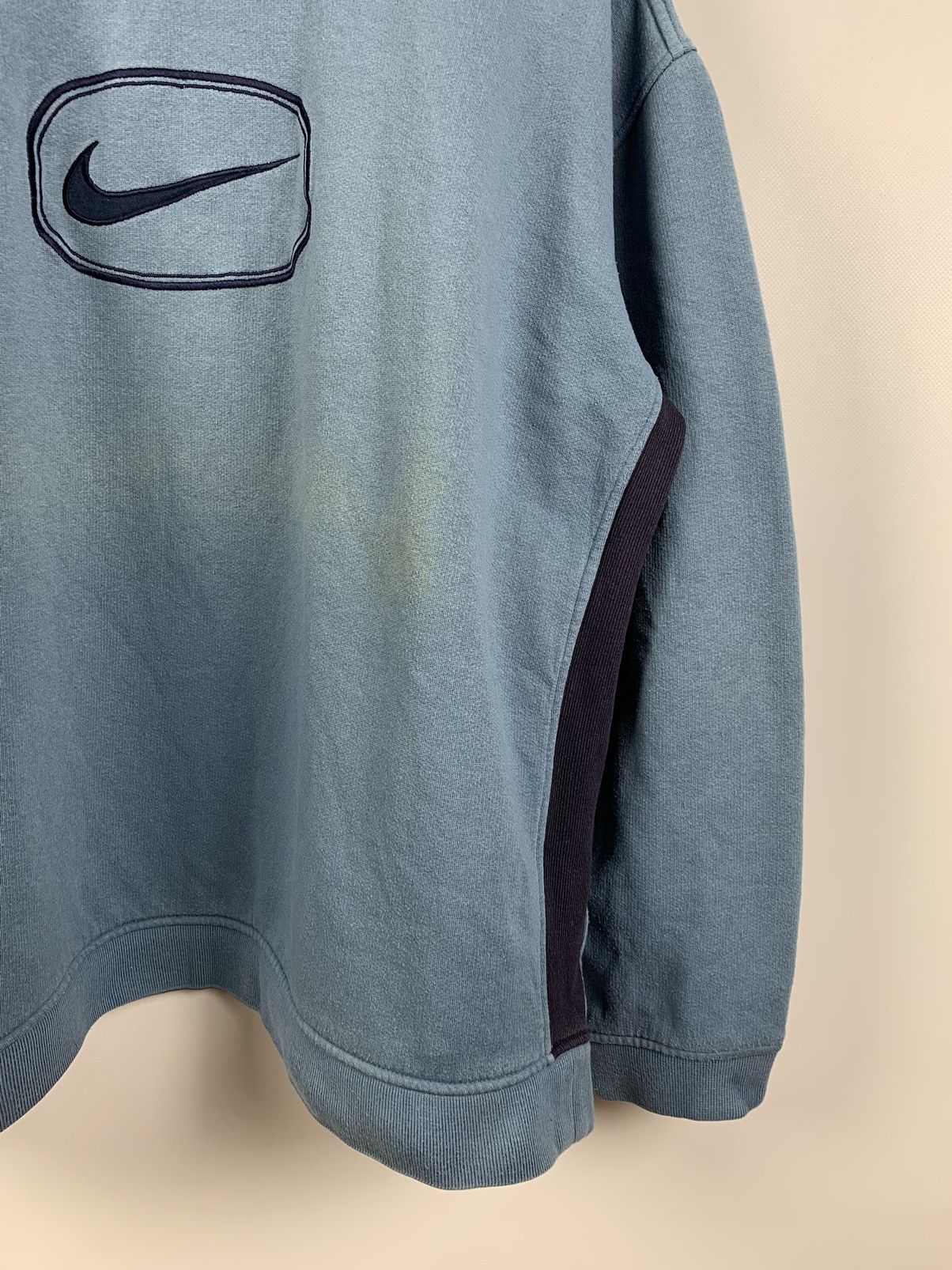Nike Vintage Nike Center Swoosh Blue Sweatshirt Travis Style Size US XL / EU 56 / 4 - 6 Thumbnail