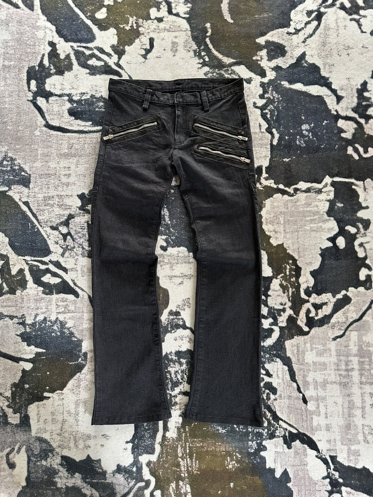 Bajra Archive Bajra multi zipper pocket avant-garde black fashion Size US 31 - 1 Thumbnail