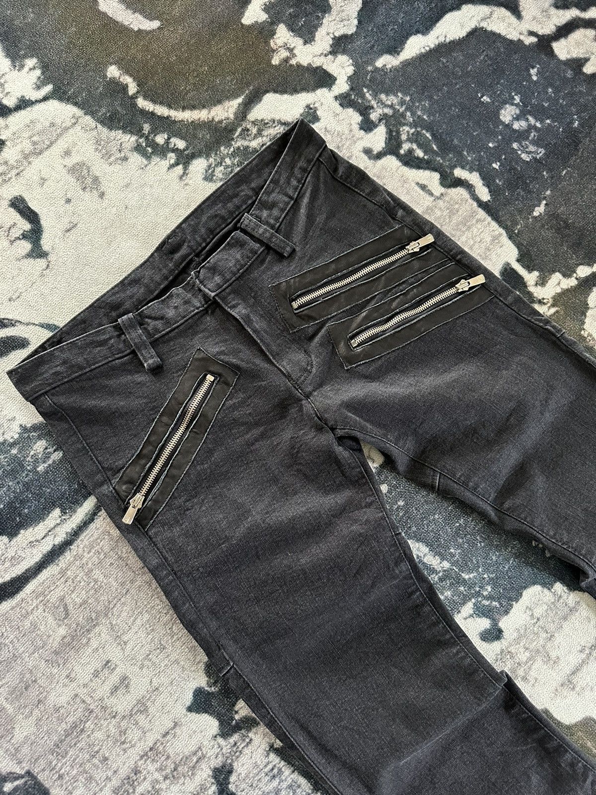 Bajra Archive Bajra multi zipper pocket avant-garde black fashion Size US 31 - 4 Thumbnail