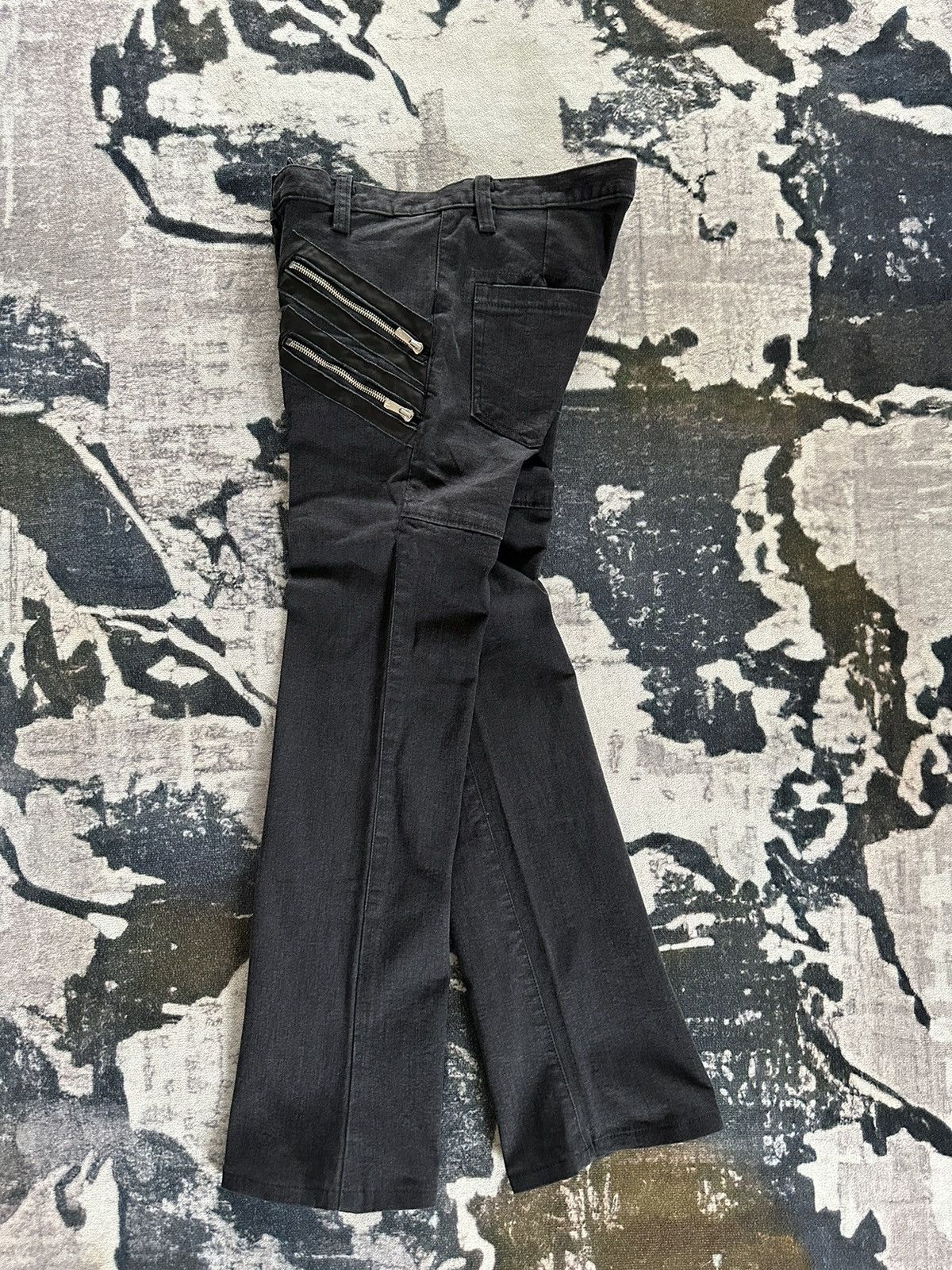 Bajra Archive Bajra multi zipper pocket avant-garde black fashion Size US 31 - 3 Thumbnail