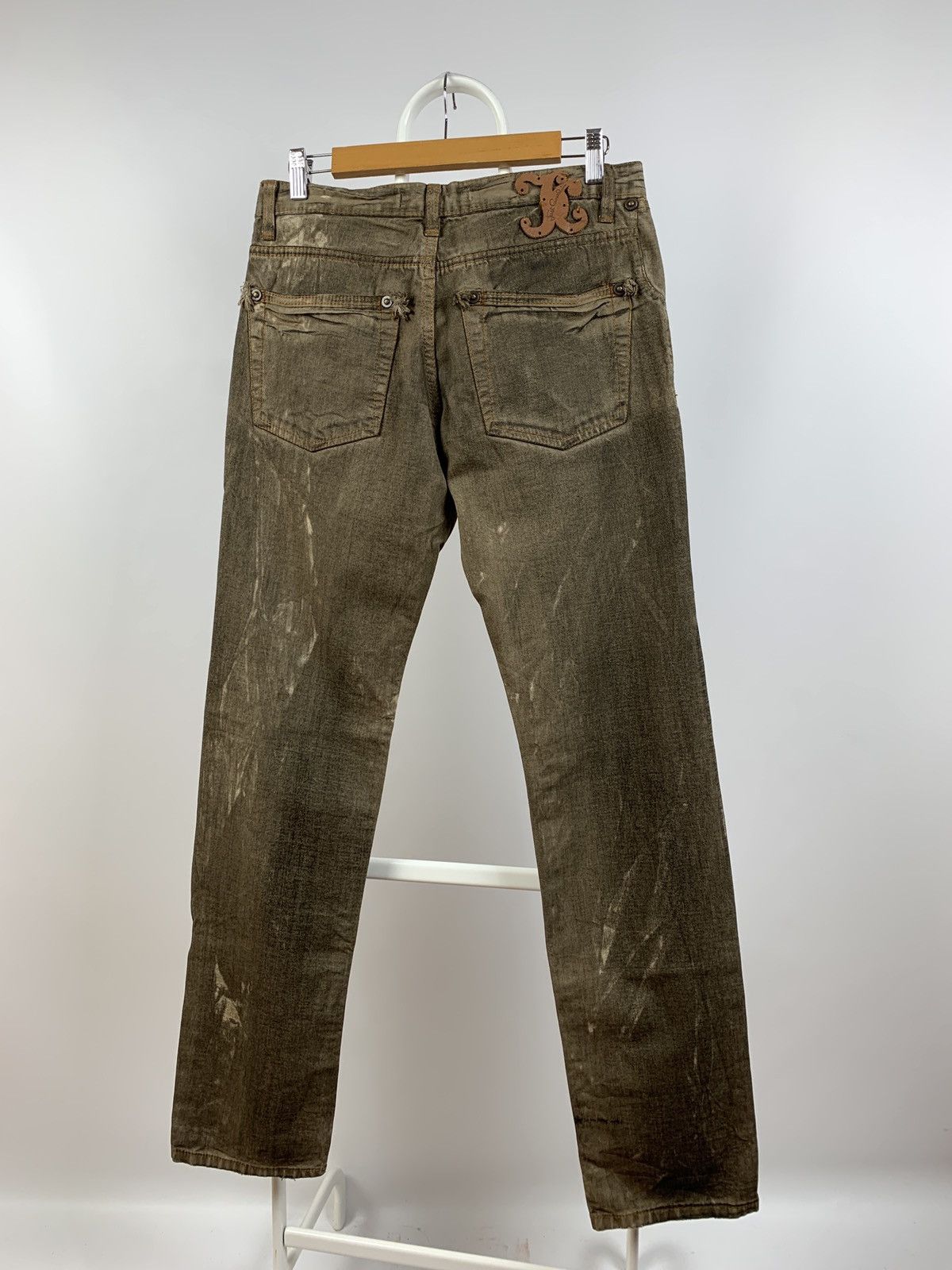 Just Cavalli Vintage Just Cavalli Dirty Brown Print Cargo Pants Size US 31 - 2 Thumbnail