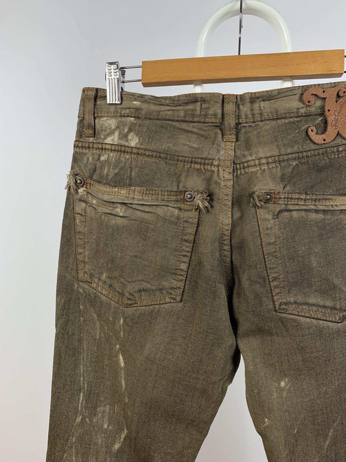 Just Cavalli Vintage Just Cavalli Dirty Brown Print Cargo Pants Size US 31 - 15 Thumbnail
