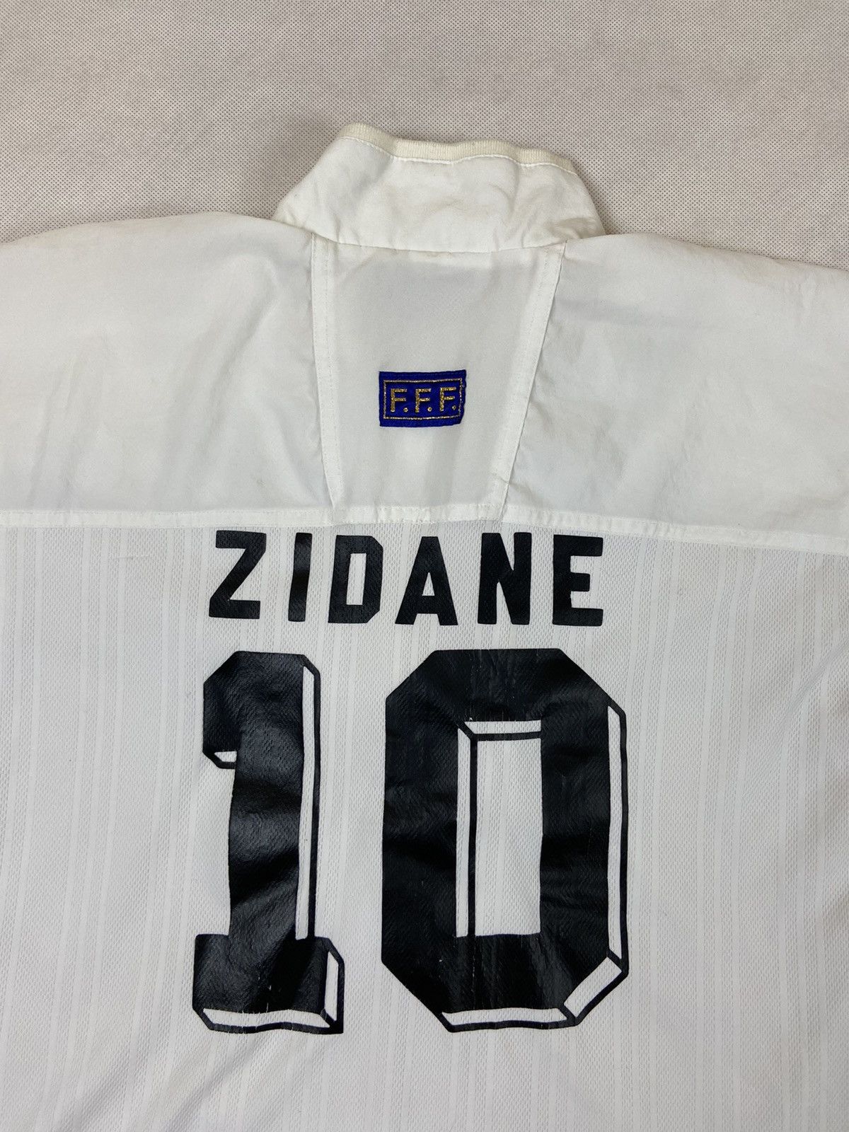 Adidas 1998 FFF FRANCE WORLD CUP HOME TRACK TOP JACKET #10 ZIDANE Size US L / EU 52-54 / 3 - 10 Thumbnail