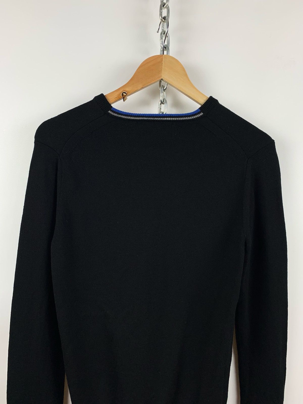 Fred Perry Vintage Fred Perry Merino Wool Black Sweater Size US S / EU 44-46 / 1 - 5 Thumbnail