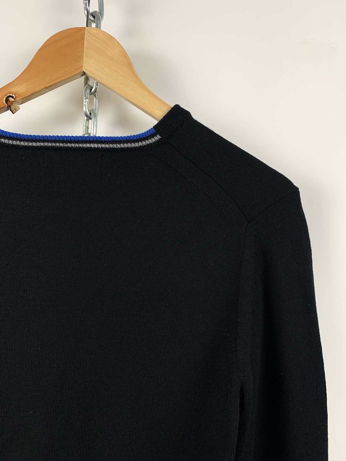 Fred Perry Vintage Fred Perry Merino Wool Black Sweater Size US S / EU 44-46 / 1 - 7 Thumbnail