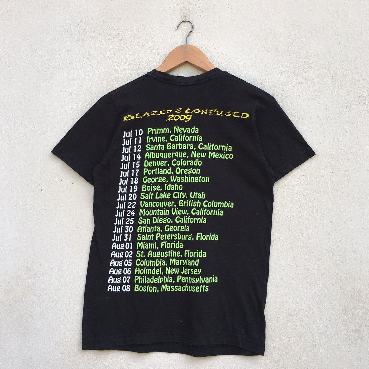 Rap Tees × Snoop Dogg × Vintage Vintage SNOOP DOGG BLAZED AND CONFUSED TOUR T-Shirt Size US S / EU 44-46 / 1 - 6 Thumbnail