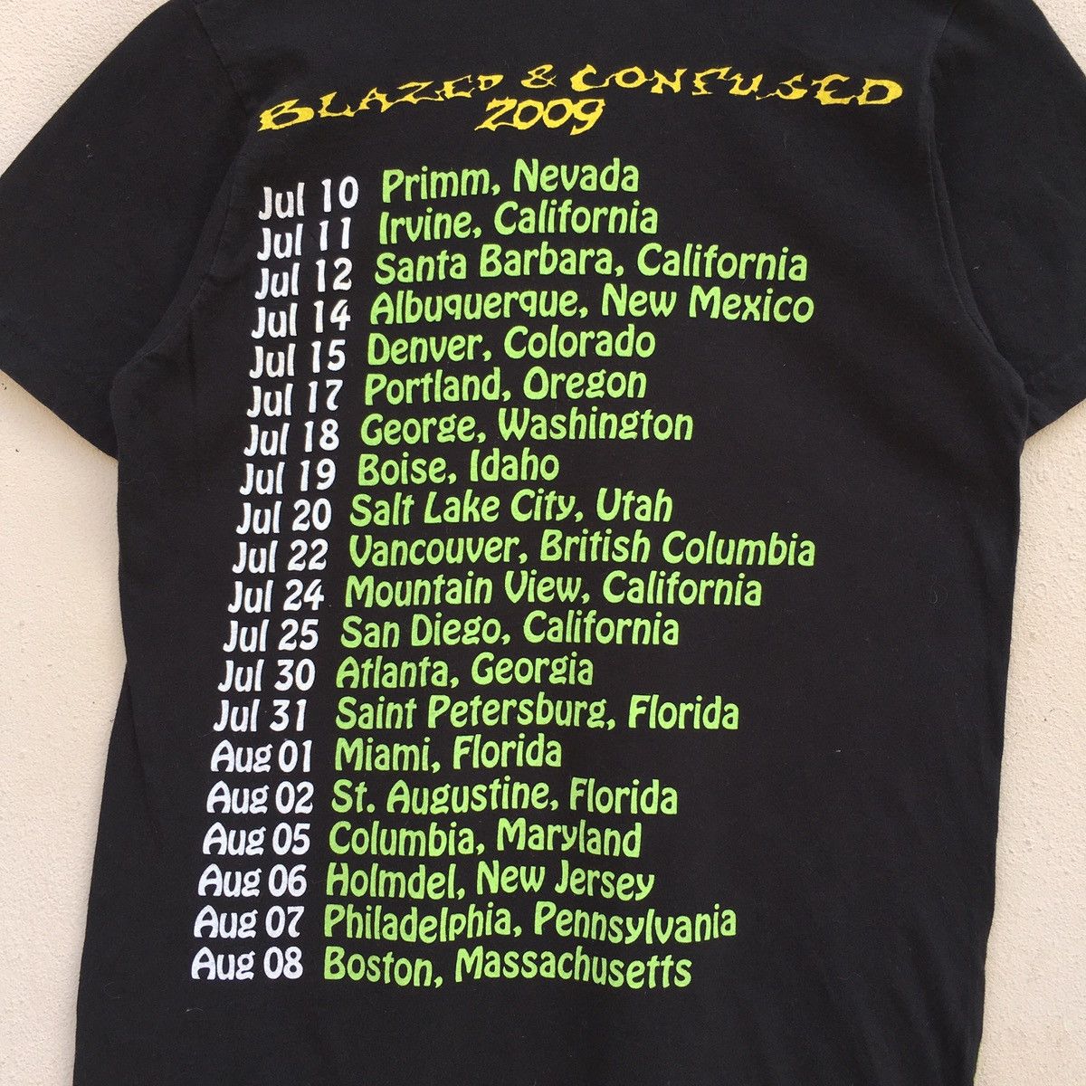 Rap Tees × Snoop Dogg × Vintage Vintage SNOOP DOGG BLAZED AND CONFUSED TOUR T-Shirt Size US S / EU 44-46 / 1 - 7 Thumbnail