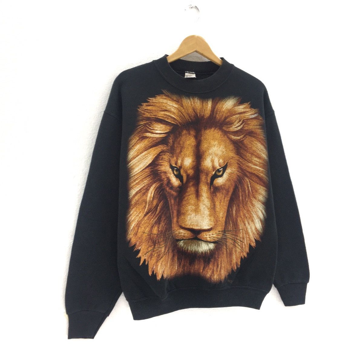 Fruit Of The Loom Vintage 90s Lions Overprint Sweatshirt Size US M / EU 48-50 / 2 - 3 Thumbnail
