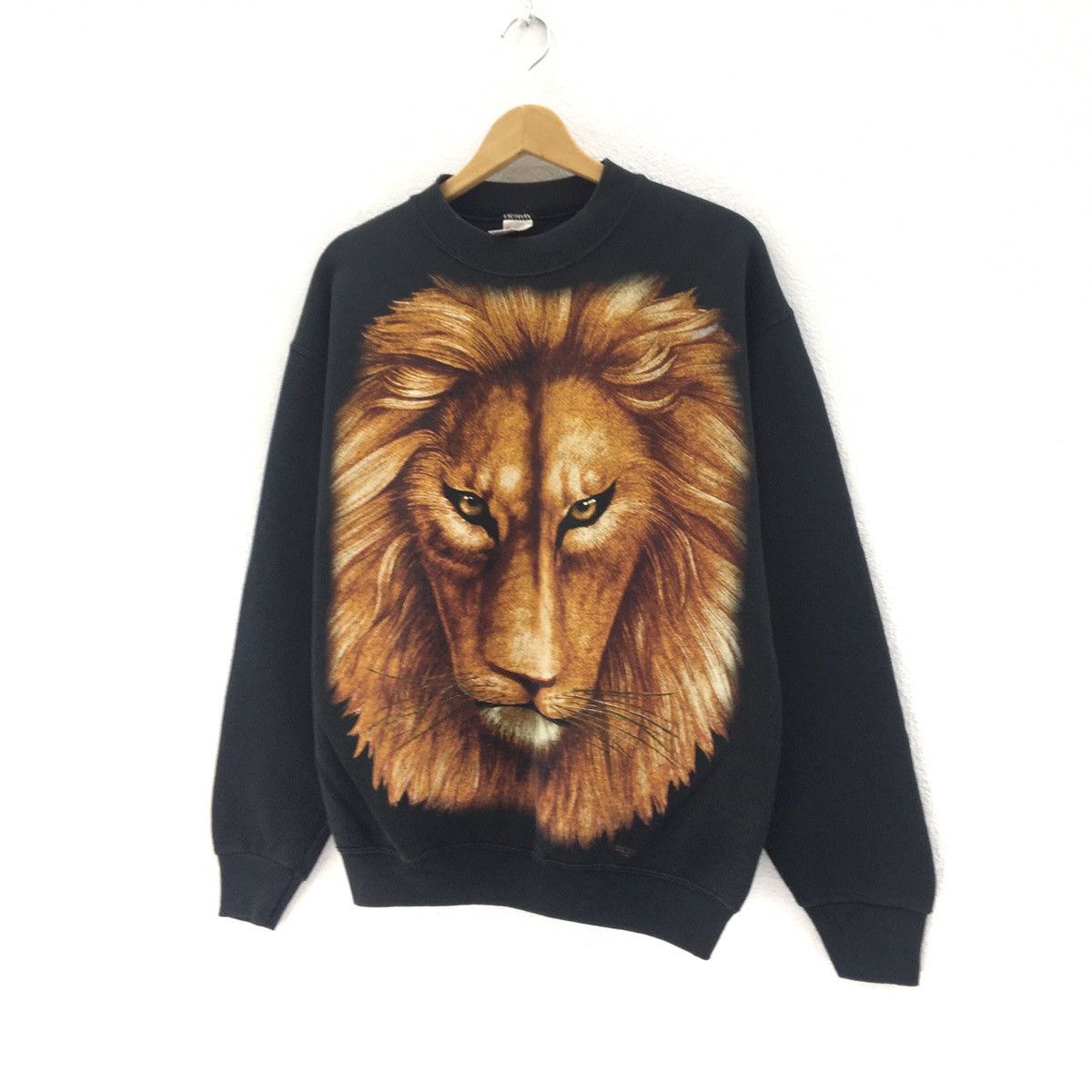Fruit Of The Loom Vintage 90s Lions Overprint Sweatshirt Size US M / EU 48-50 / 2 - 2 Thumbnail