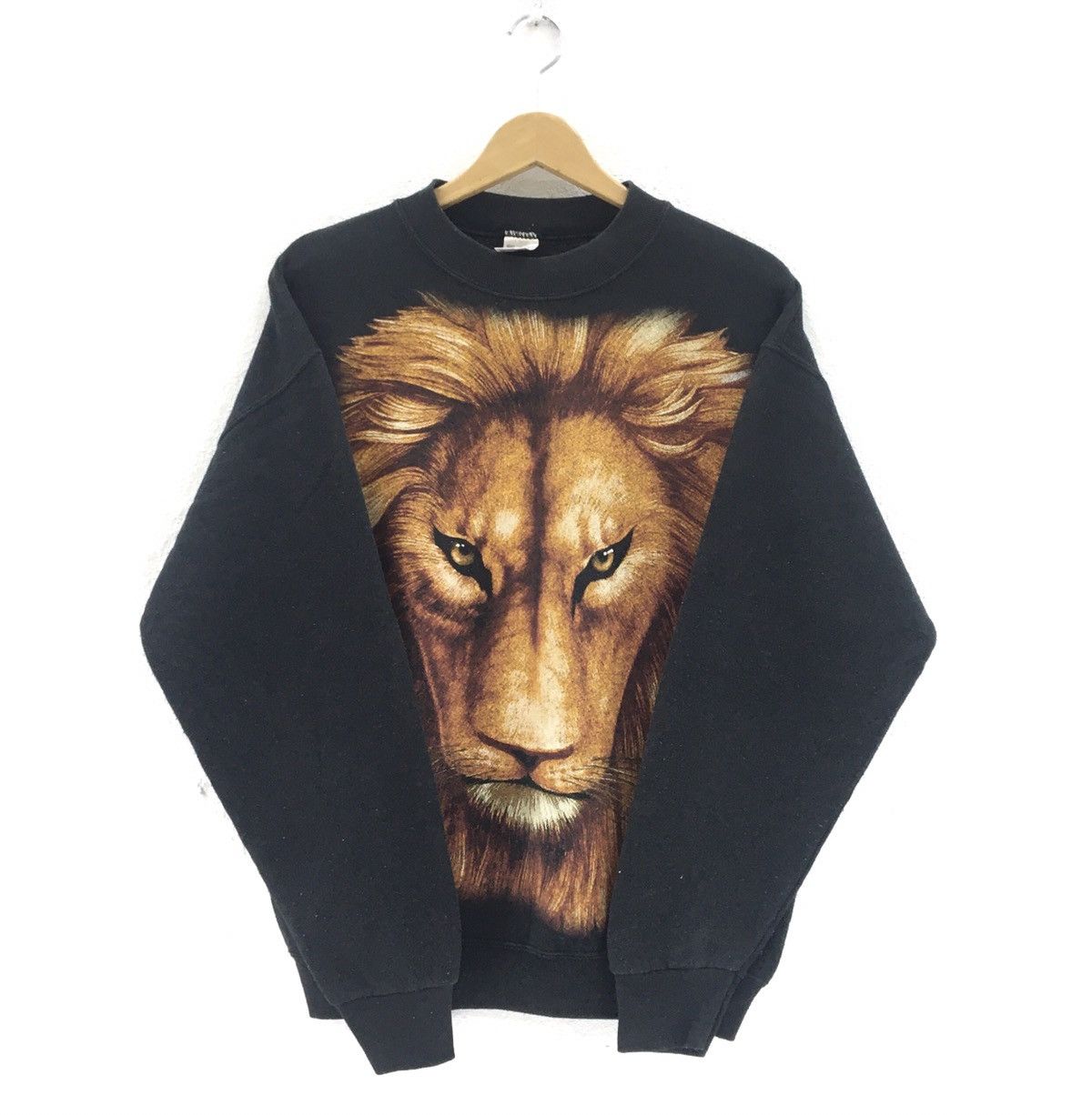 Fruit Of The Loom Vintage 90s Lions Overprint Sweatshirt Size US M / EU 48-50 / 2 - 1 Thumbnail