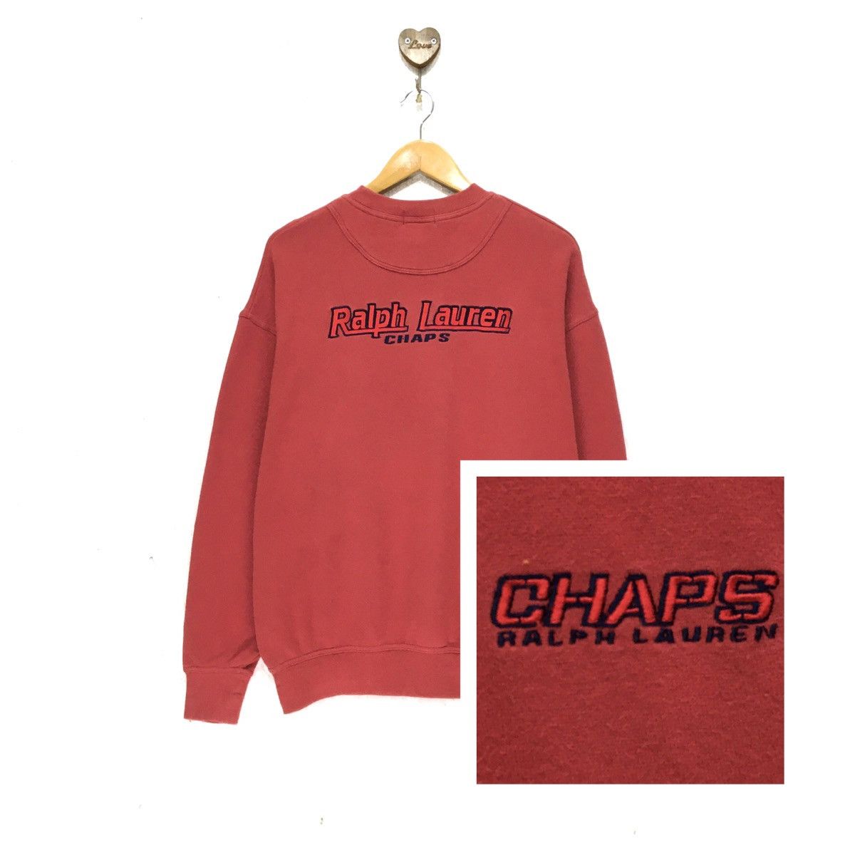 Chaps Ralph Lauren Chaps Ralph lauren Sweatshirt Embroidered Big Logo Size US M / EU 48-50 / 2 - 2 Thumbnail