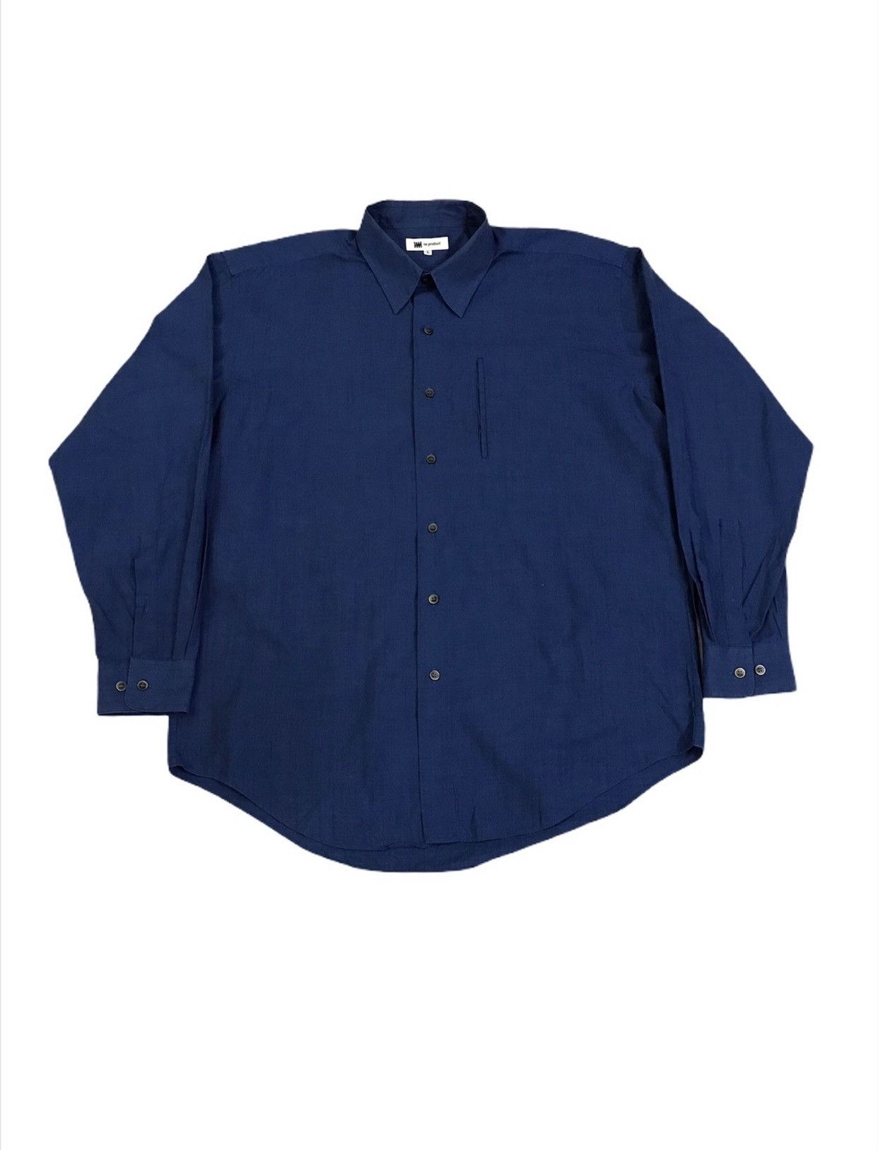 Indigo × Issey Miyake Oversize Japanese Im Product By Issey Miyake Button Up Shirt Size US L / EU 52-54 / 3 - 2 Thumbnail