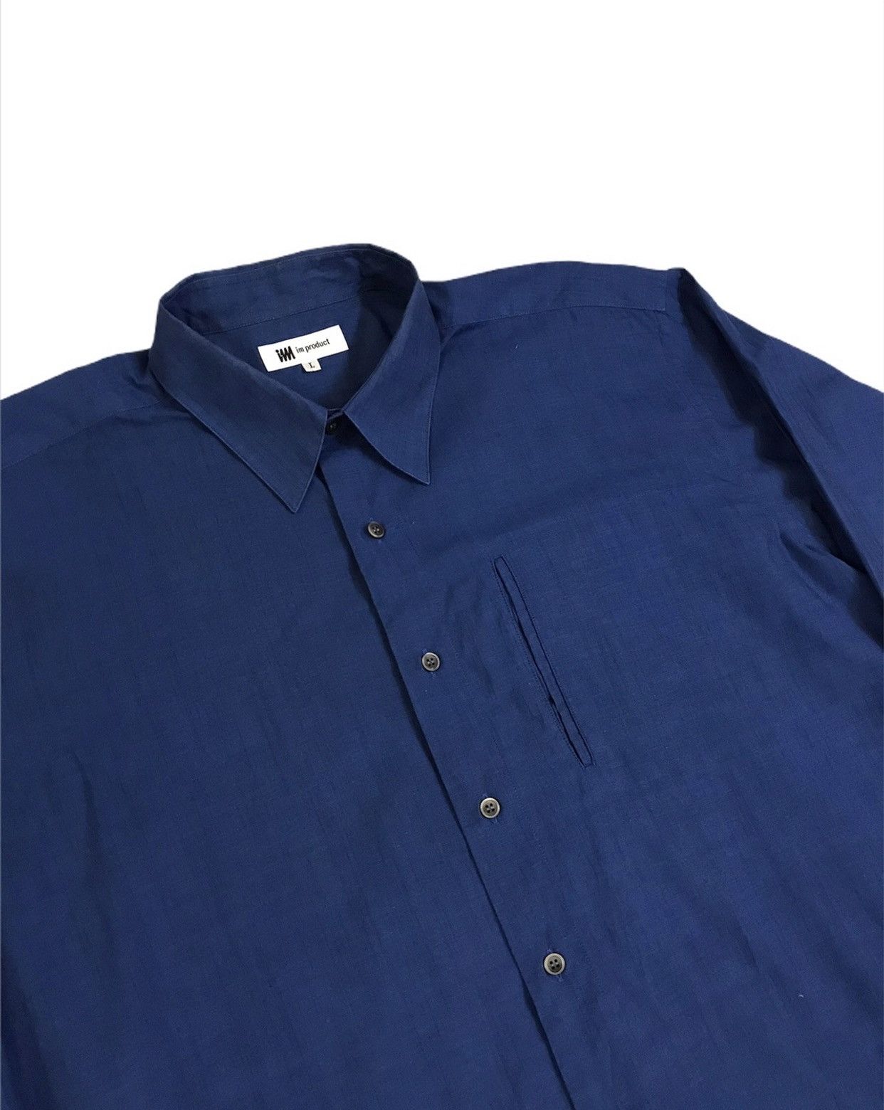 Indigo × Issey Miyake Oversize Japanese Im Product By Issey Miyake Button Up Shirt Size US L / EU 52-54 / 3 - 3 Thumbnail