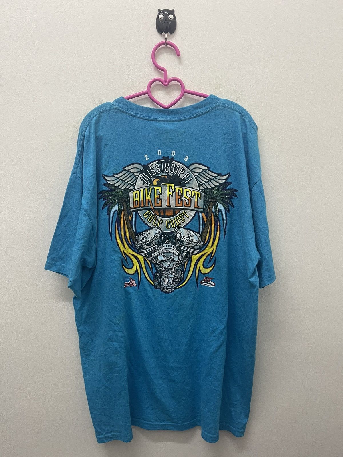 Vintage Rare BIKE FEST Mississippi Gulf Coast 2008 Tee Size US XL / EU 56 / 4 - 1 Thumbnail