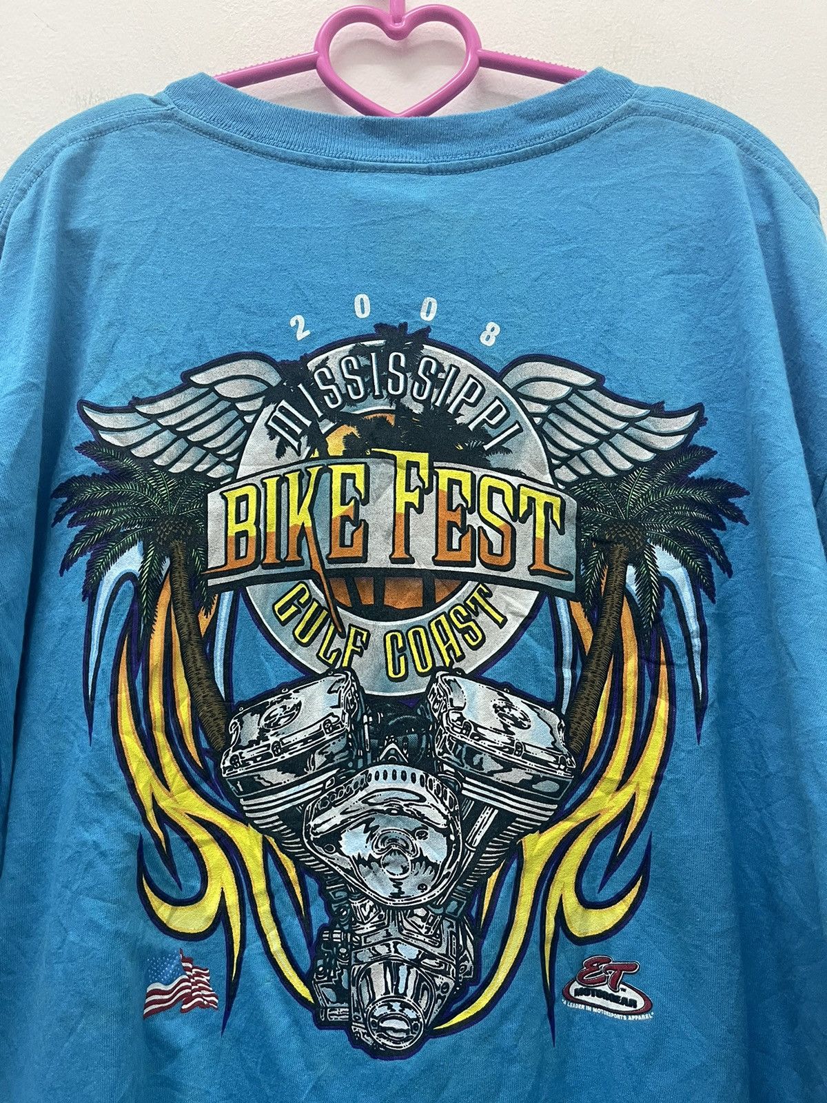 Vintage Rare BIKE FEST Mississippi Gulf Coast 2008 Tee Size US XL / EU 56 / 4 - 2 Thumbnail