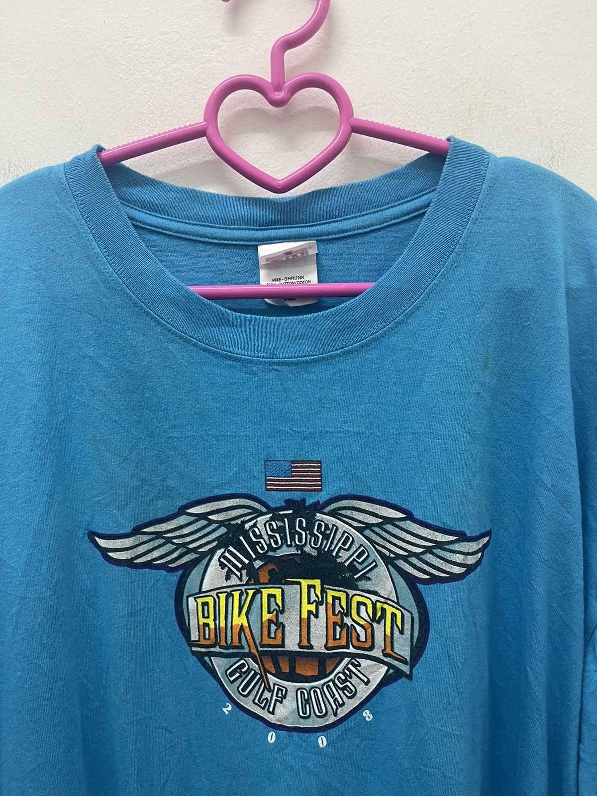 Vintage Rare BIKE FEST Mississippi Gulf Coast 2008 Tee Size US XL / EU 56 / 4 - 4 Thumbnail