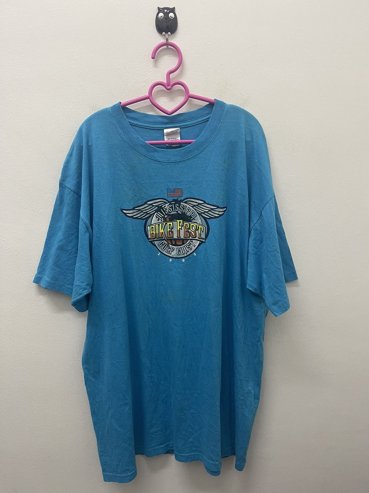Vintage Rare BIKE FEST Mississippi Gulf Coast 2008 Tee Size US XL / EU 56 / 4 - 3 Thumbnail
