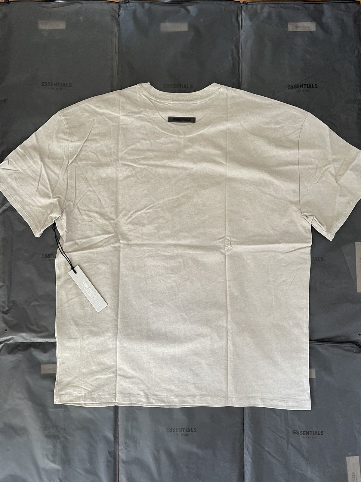 FOG × Fear of God × Pacsun FOG - Essentials Fear Of God Tan Logo-Print Jersey T-Shirt Size US XL / EU 56 / 4 - 5 Thumbnail