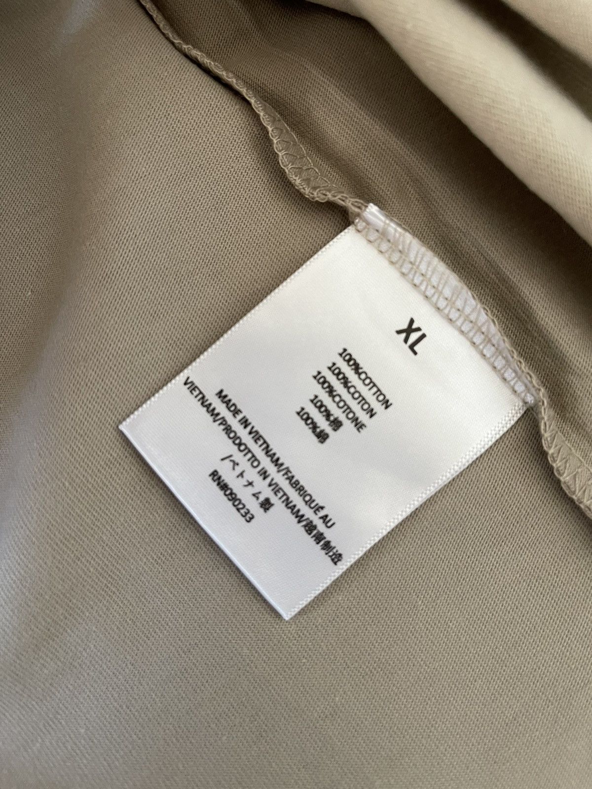 FOG × Fear of God × Pacsun FOG - Essentials Fear Of God Tan Logo-Print Jersey T-Shirt Size US XL / EU 56 / 4 - 7 Thumbnail