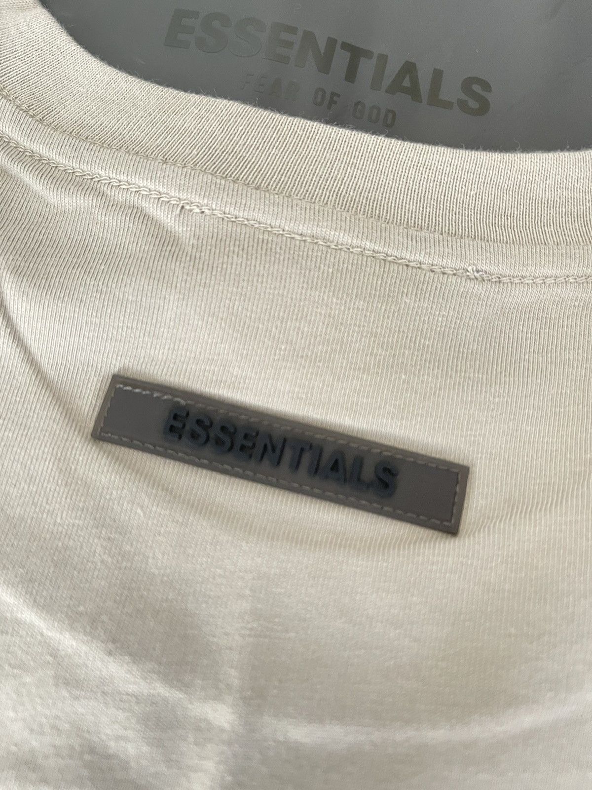 FOG × Fear of God × Pacsun FOG - Essentials Fear Of God Tan Logo-Print Jersey T-Shirt Size US XL / EU 56 / 4 - 6 Thumbnail