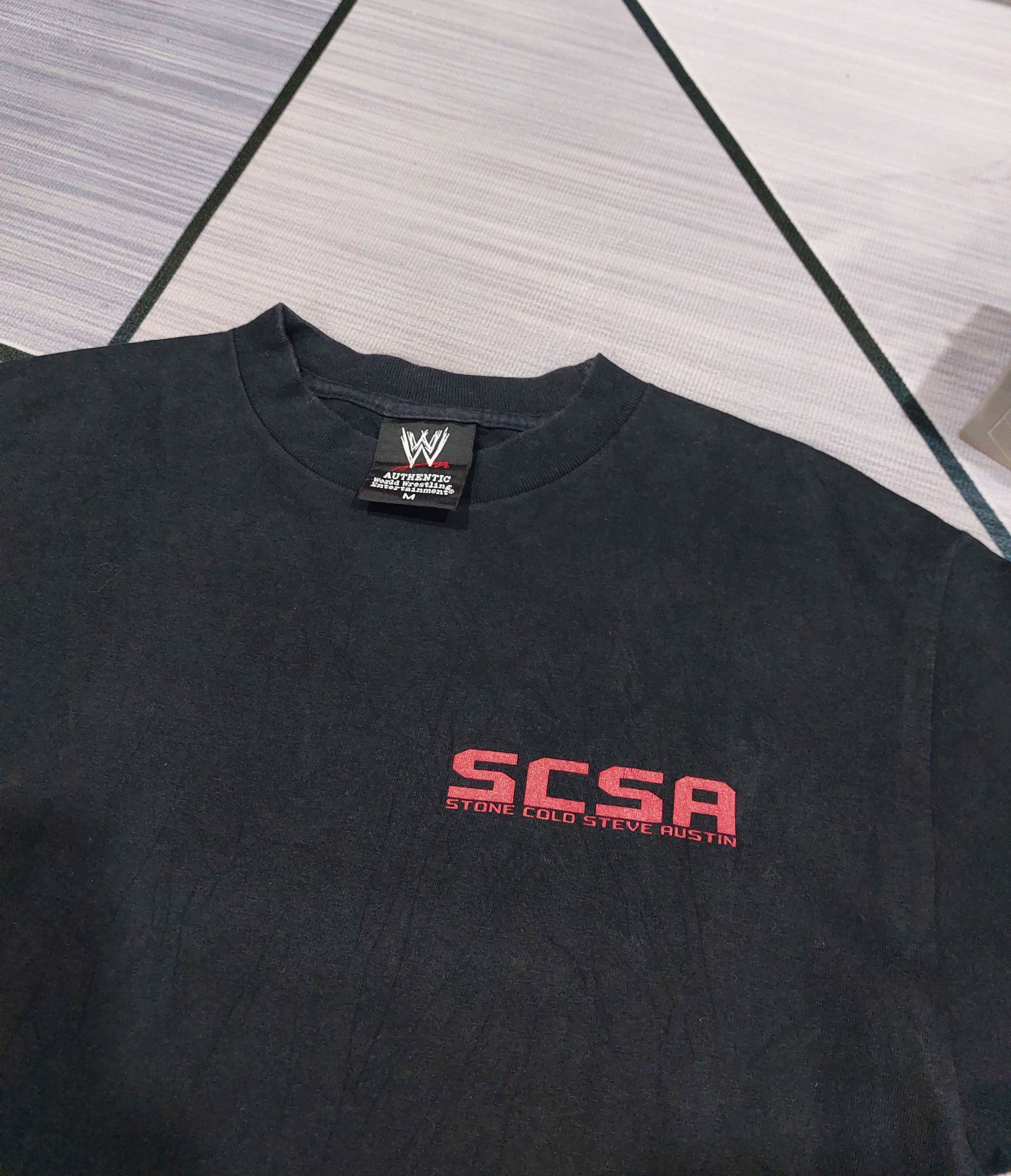 WWE 💥Rare Stone Cold Steve Austin 2010 Size US M / EU 48-50 / 2 - 5 Thumbnail