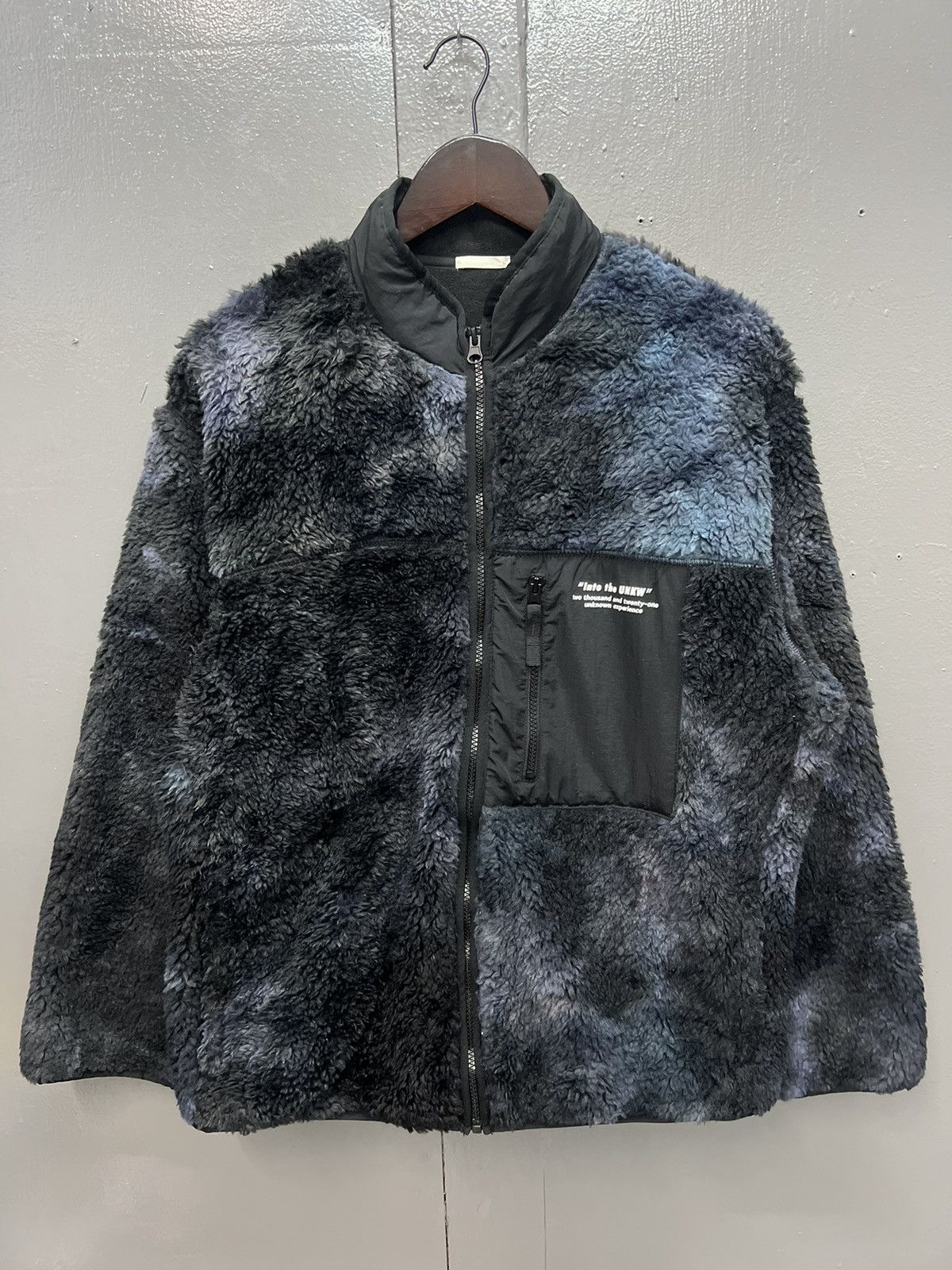 image of Uniqlo Gu Fleece Zipper Jacket in Black, Men's (Size Large)