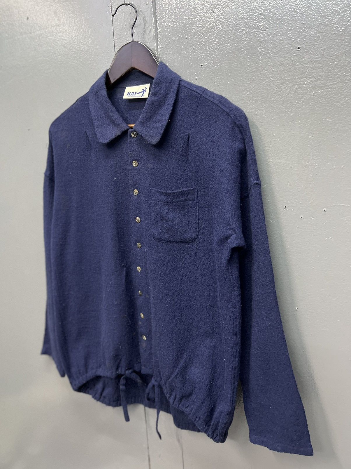 Issey Miyake ARCHIVE🔥ISSEY MIYAKE HAI SPORTING GEAR WOOL SHIRT LONGSLEEVE Size M / US 6-8 / IT 42-44 - 3 Thumbnail
