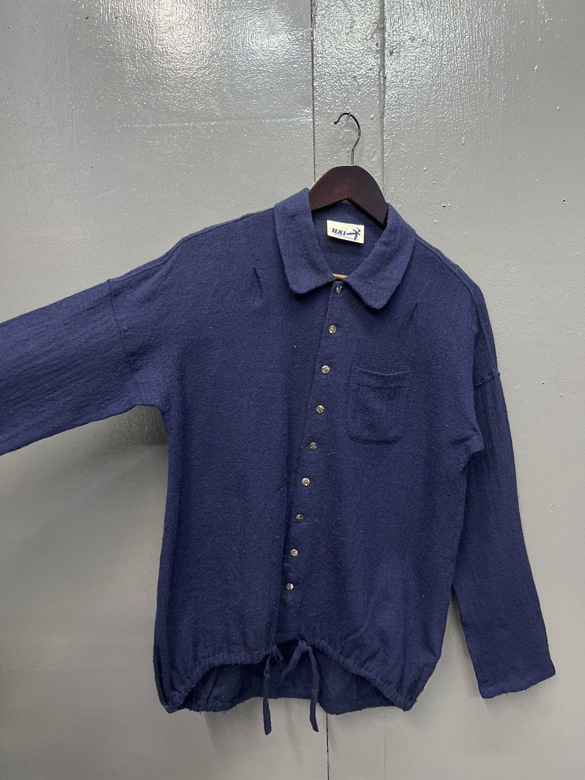 Issey Miyake ARCHIVE🔥ISSEY MIYAKE HAI SPORTING GEAR WOOL SHIRT LONGSLEEVE Size M / US 6-8 / IT 42-44 - 7 Thumbnail