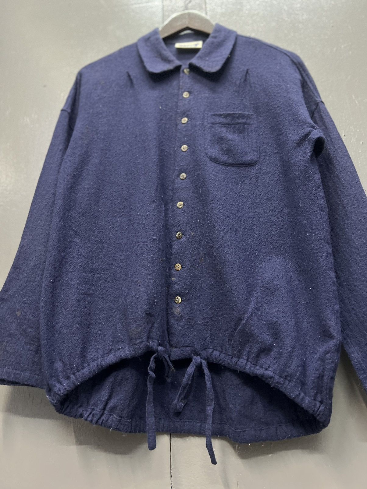 Issey Miyake ARCHIVE🔥ISSEY MIYAKE HAI SPORTING GEAR WOOL SHIRT LONGSLEEVE Size M / US 6-8 / IT 42-44 - 8 Thumbnail