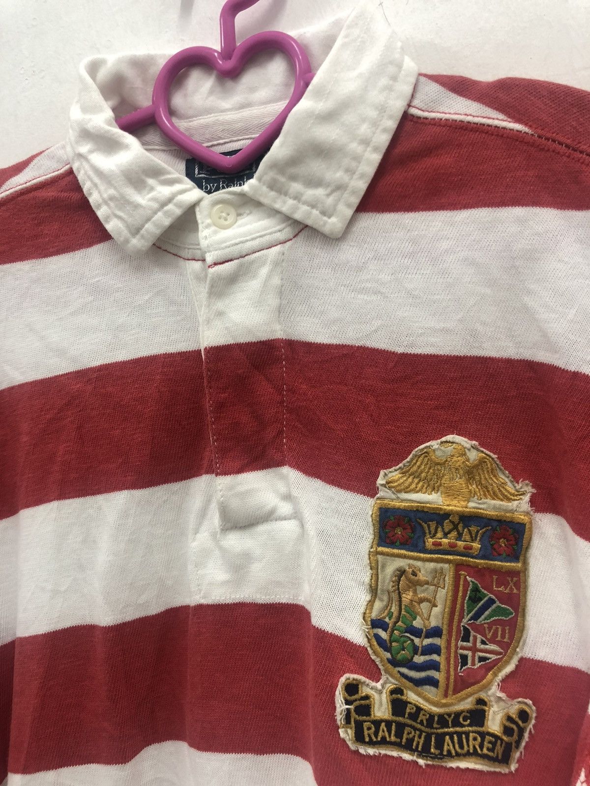 Polo Ralph Lauren Vintage POLO RALPH LAUREN Striped Long Sleeve Polo Shirt Size US S / EU 44-46 / 1 - 2 Thumbnail