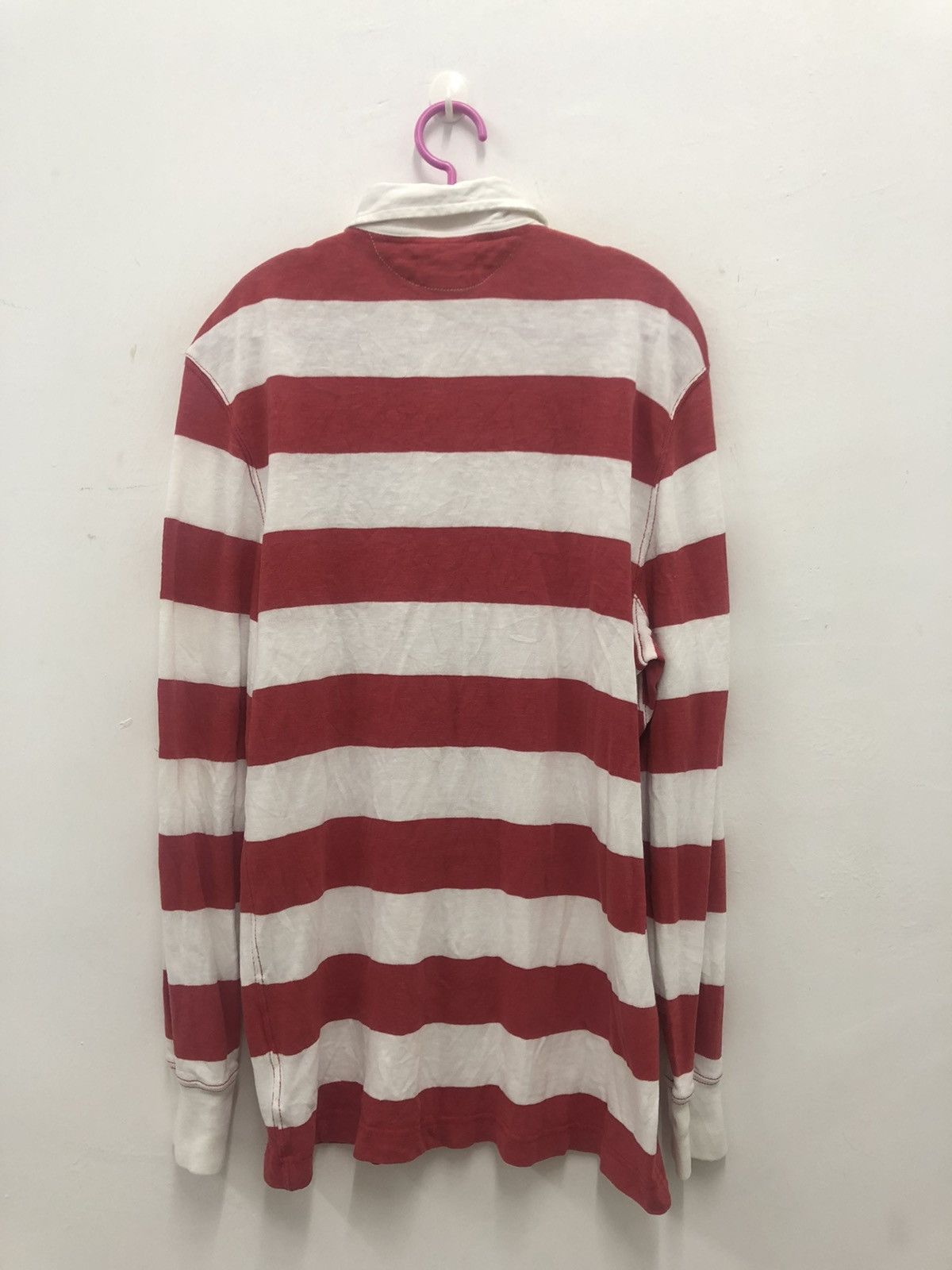 Polo Ralph Lauren Vintage POLO RALPH LAUREN Striped Long Sleeve Polo Shirt Size US S / EU 44-46 / 1 - 4 Thumbnail