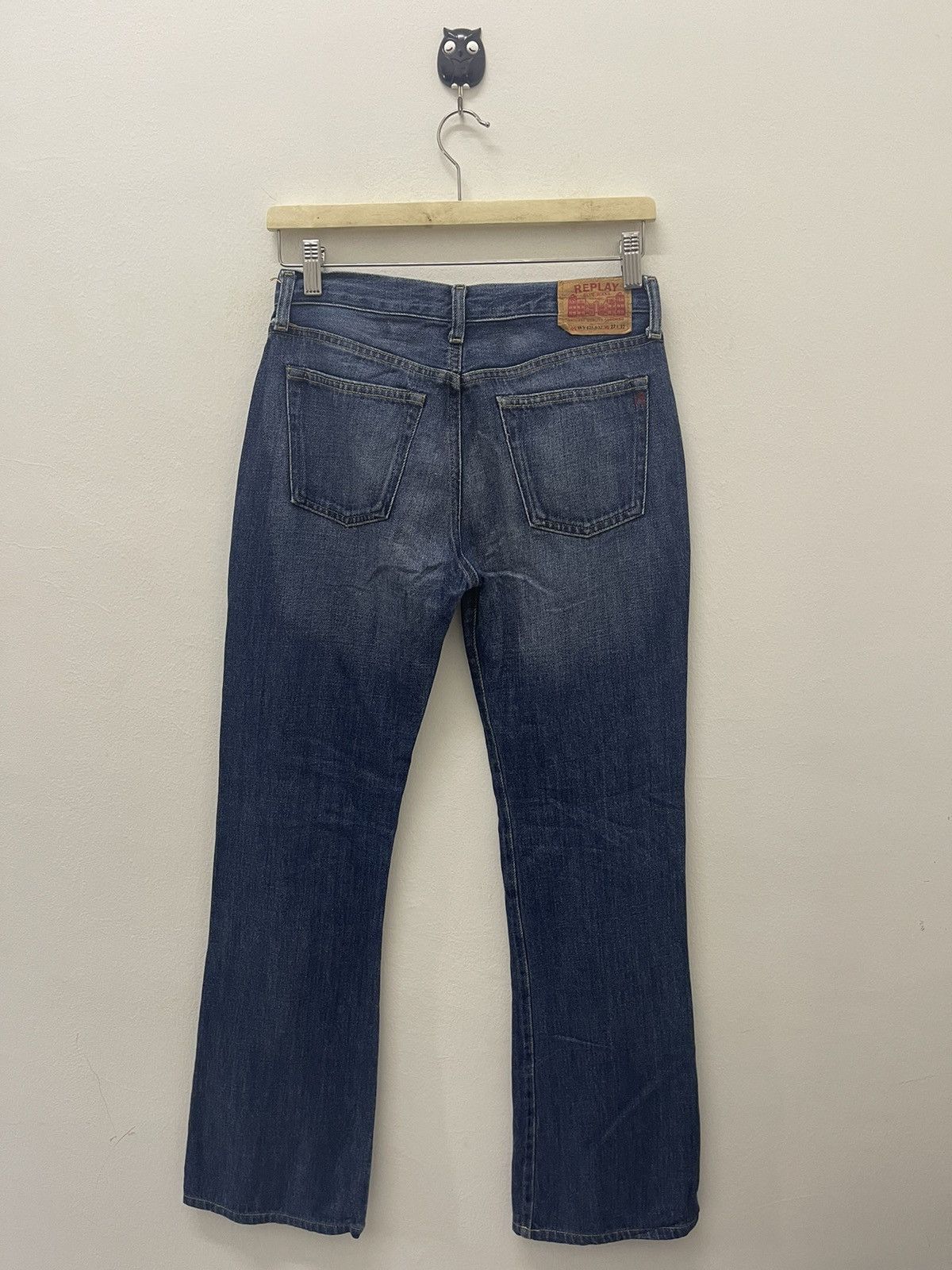 Replay Rare Vintage REPLAY Blue Jeans Italy Flare Size US 27 - 1 Thumbnail