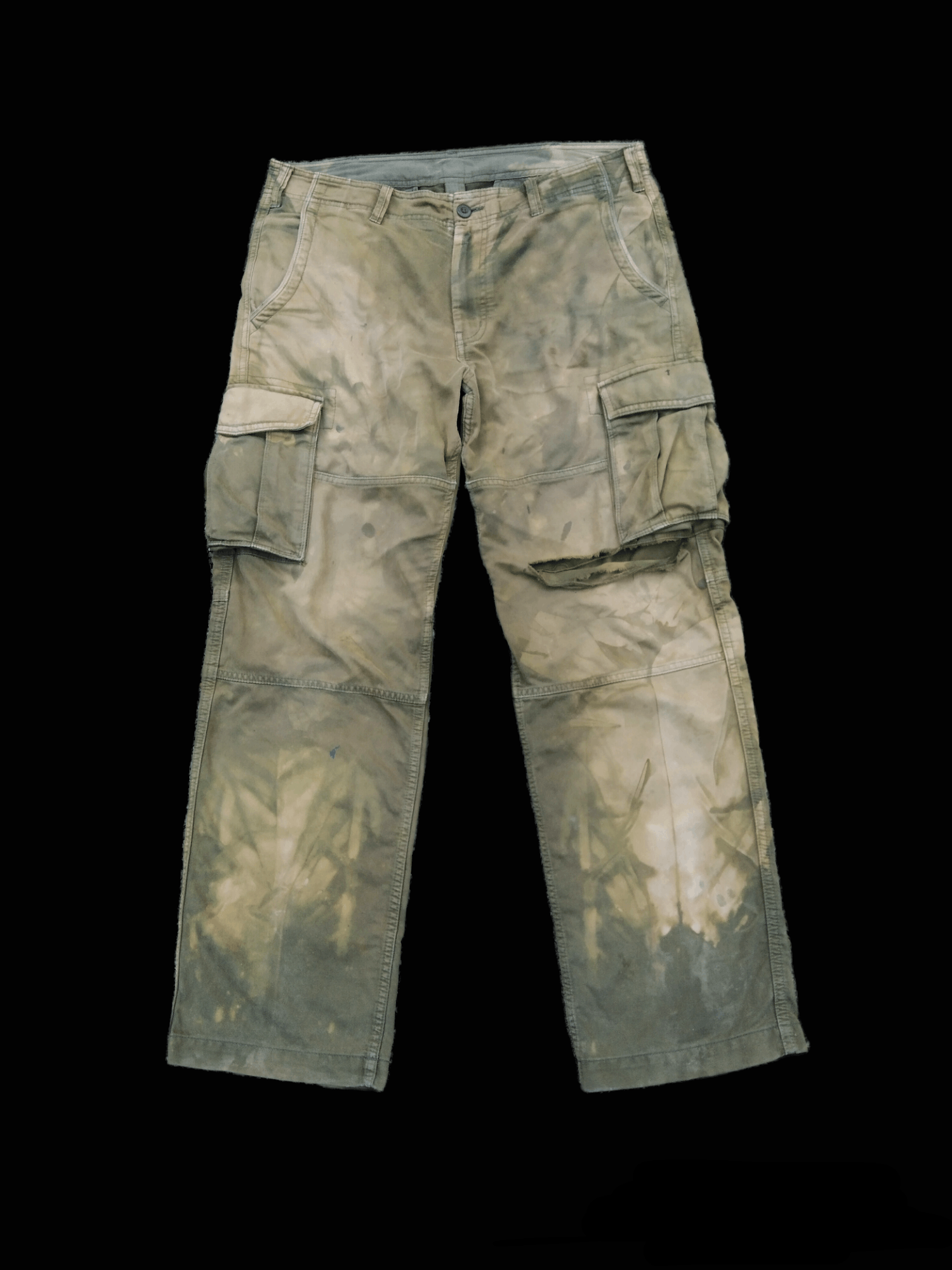 Japanese Brand THRASH FUCKING JAPANESE BRAND UNIQLO CARGO PANTS Size US 33 - 1 Thumbnail