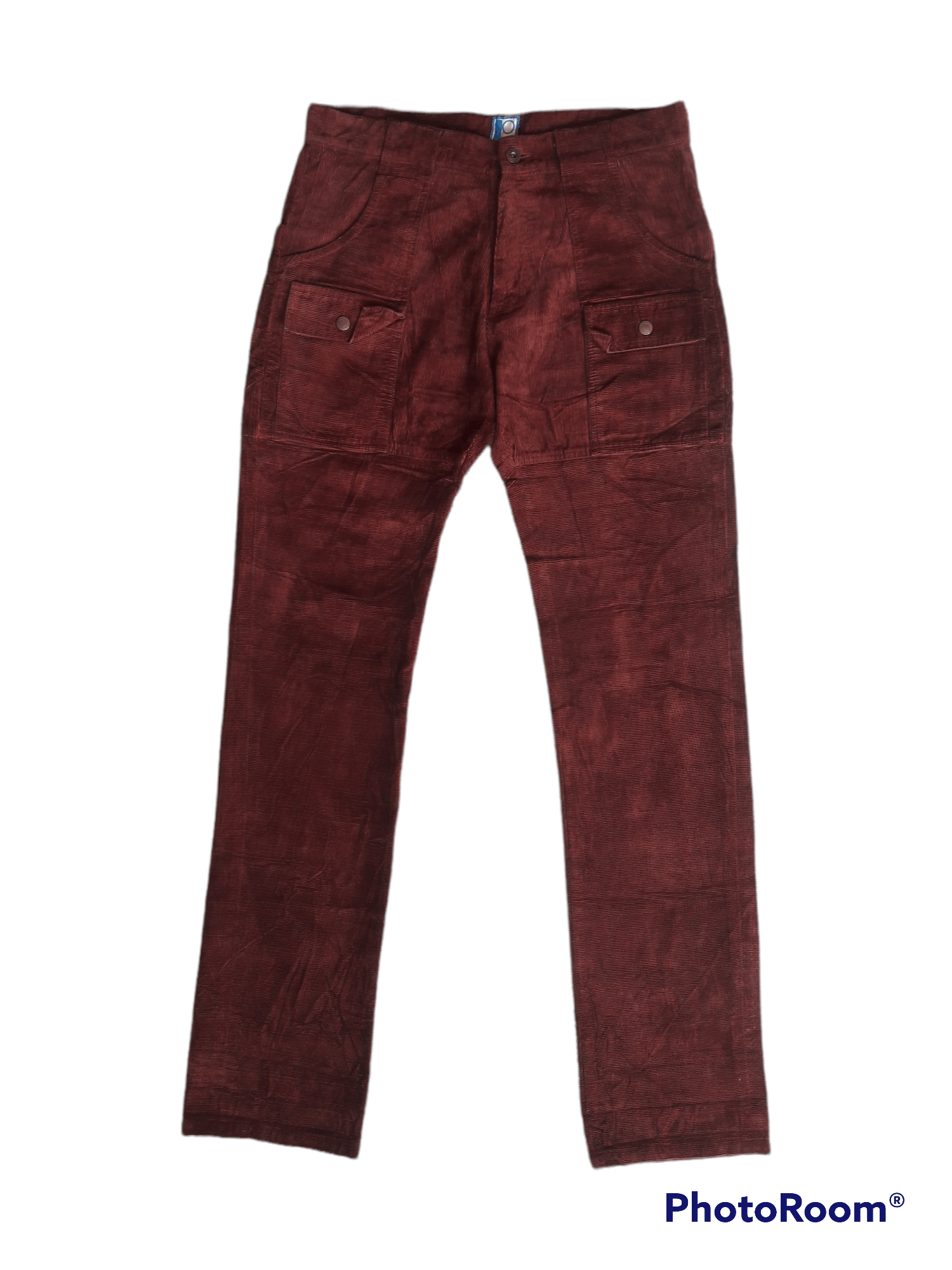 image of Avant Garde Made In Japan Corduroy Stripes Snap Button Bush Pants, Men's (Size 32)