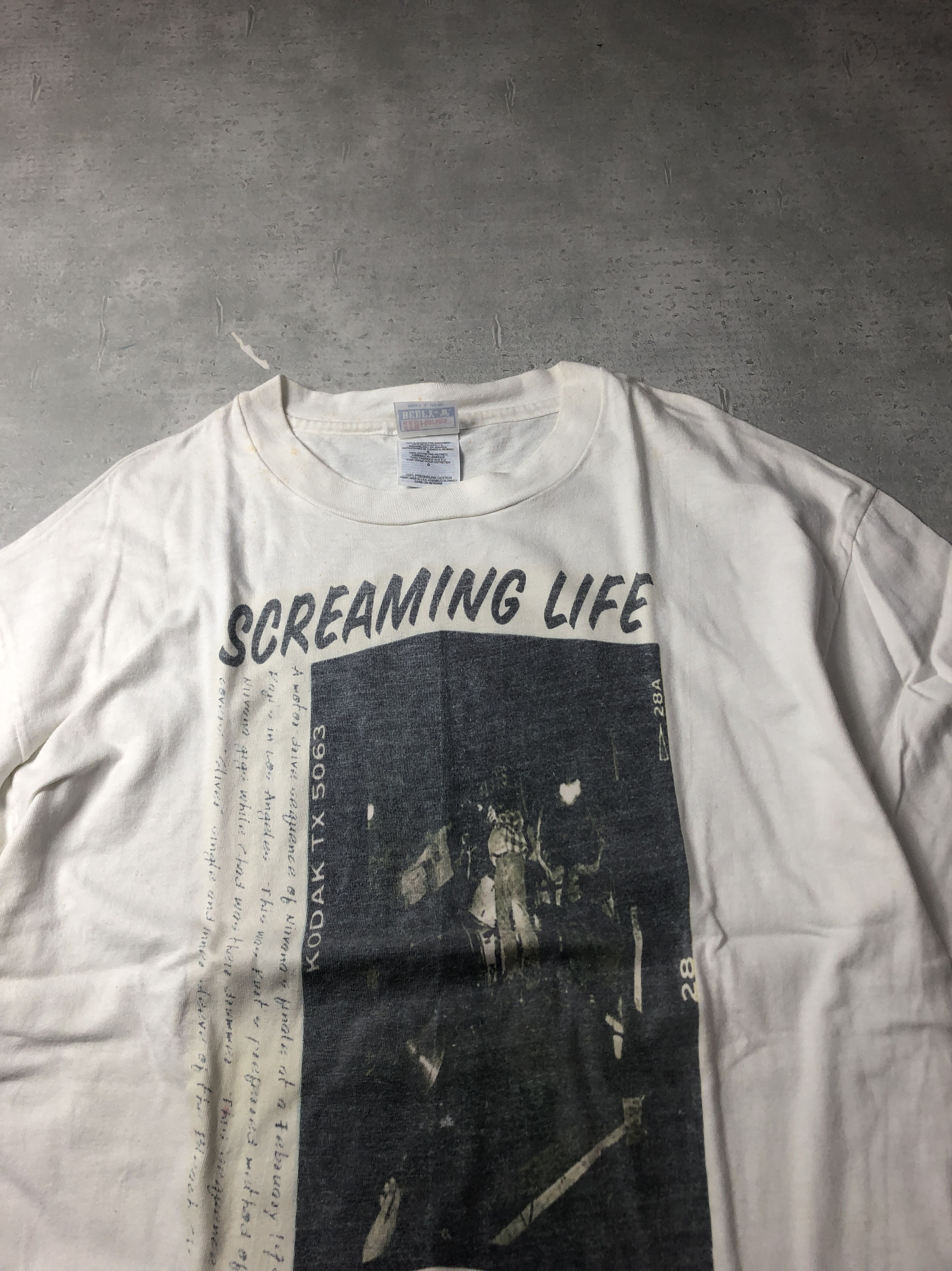 Hanes × Vintage SCREAMING LIFE graphic t-shirt tee 29375 - 877 97 Size US L / EU 52-54 / 3 - 7 Thumbnail