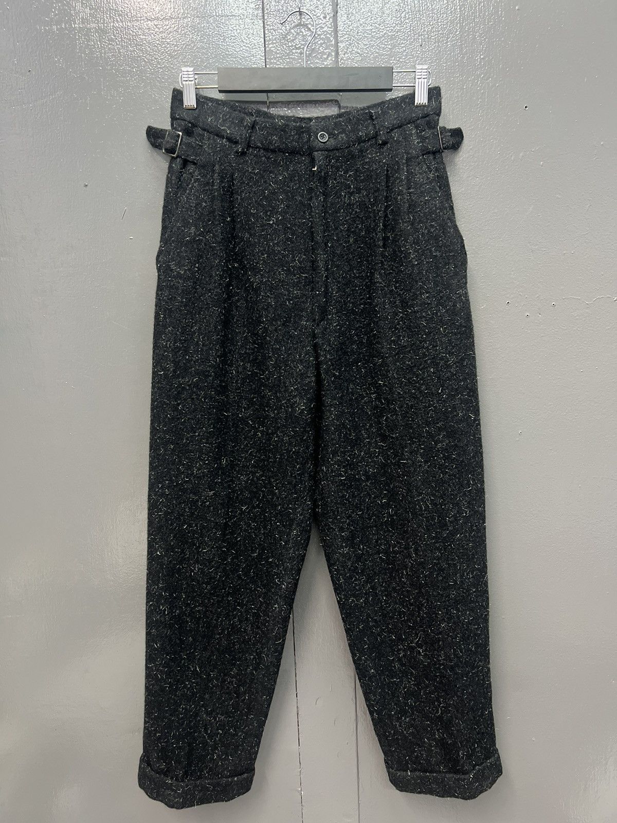 image of Steals Japanese Style Wool Casual Pants Size 28 in Black, Men's