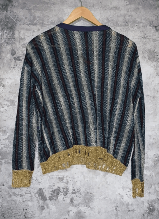 Acne Studios RARE GRAIL acne distressed Kurt cobain intricate knit Size US M / EU 48-50 / 2 - 3 Thumbnail
