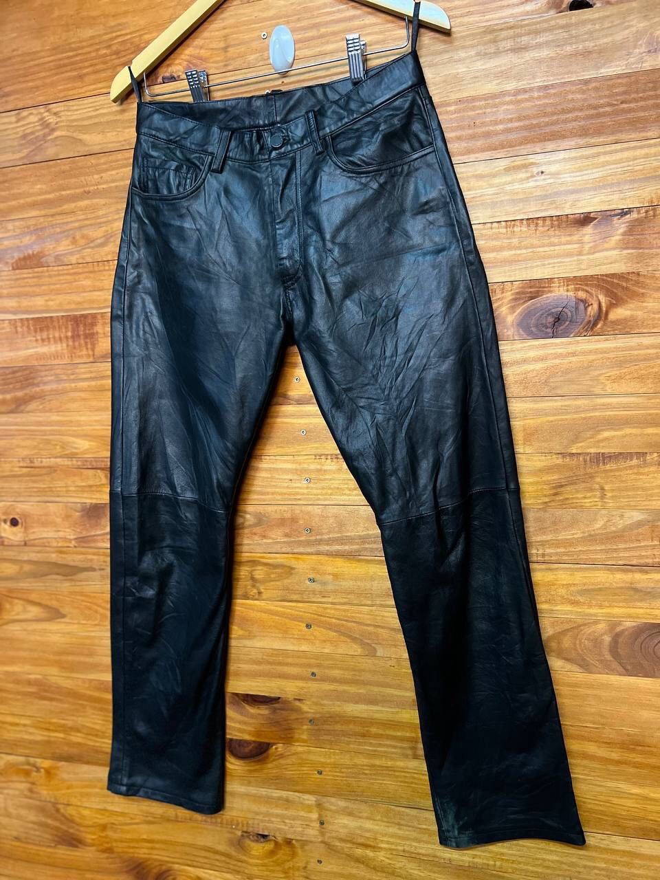 Comme Ca Ism COMME CA DU MODE MEN LEATHER PANTS SIZE 29 Size US 29 - 3 Thumbnail