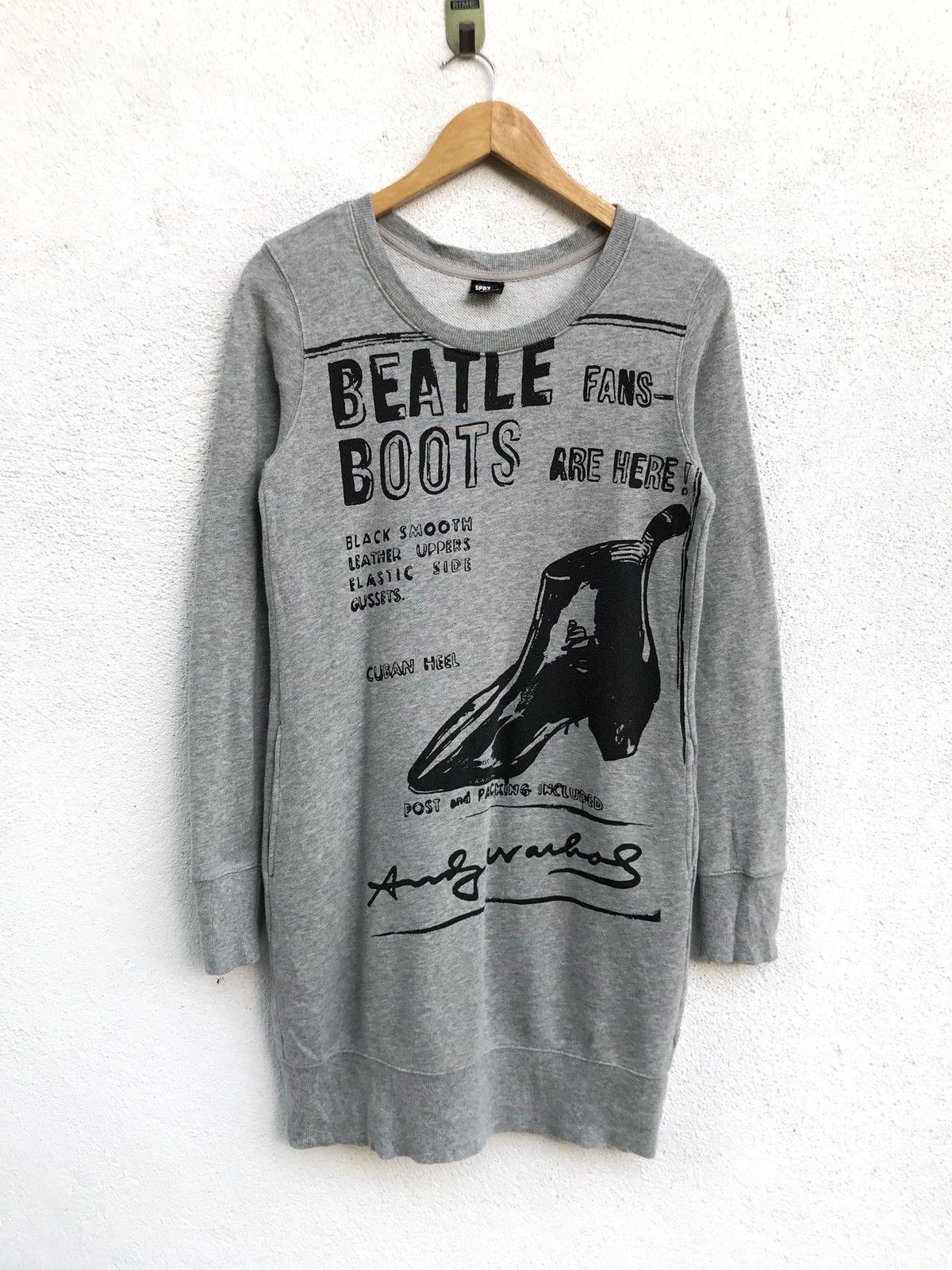 Vintage Andy Warhols Women Beetle Boots Big Logo